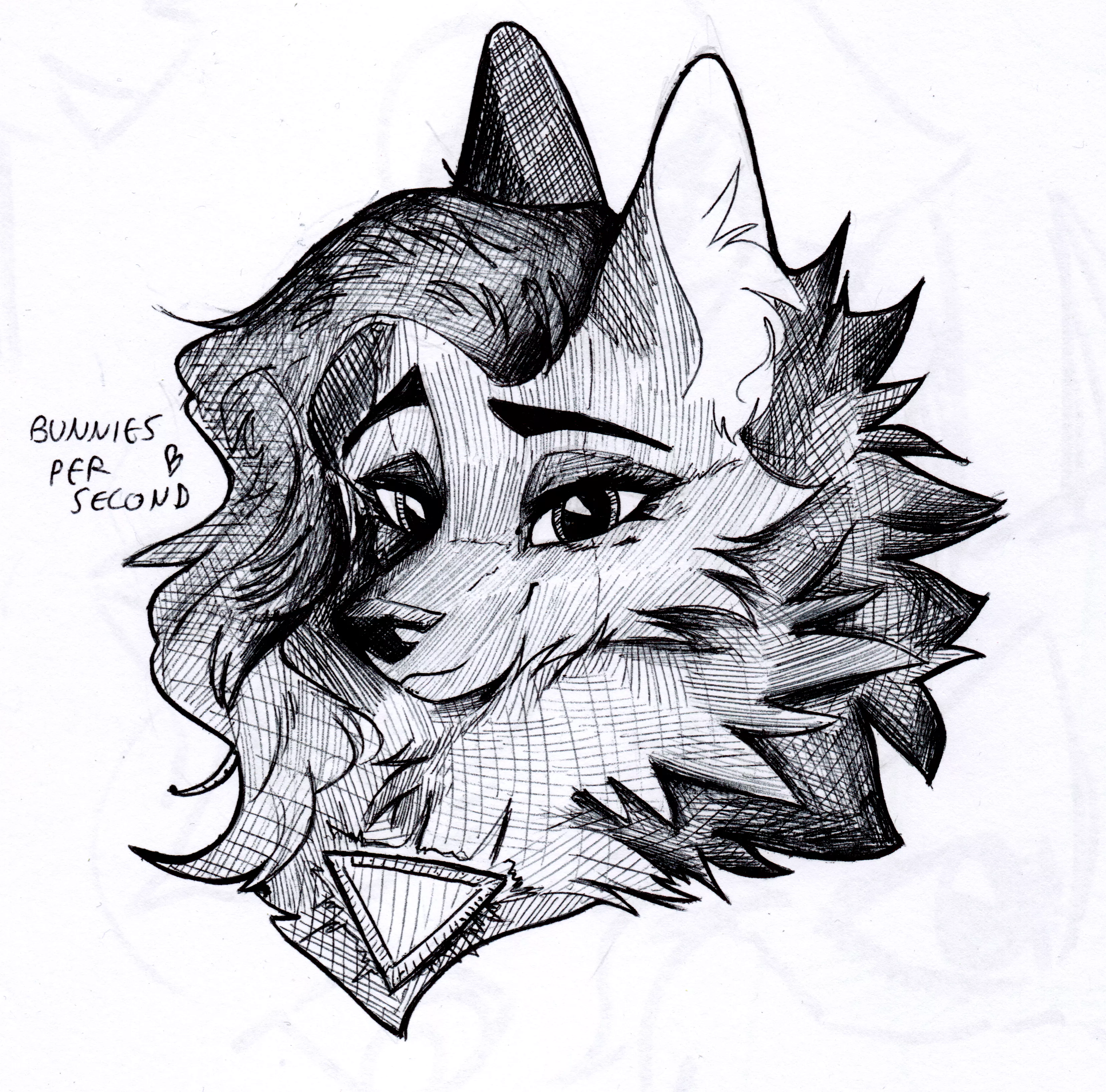 A wolfy lady commission from Twitter! I loved drawing her :3 posted by animablu