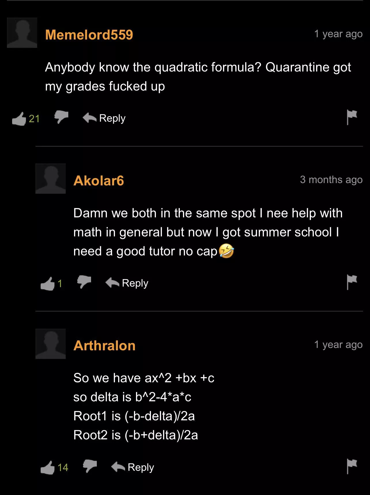 a^2 + b^2 = c^2 posted by OmniTheProdigy