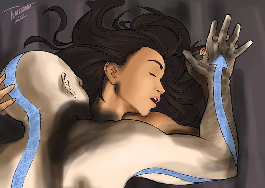 Aang and Katara. The people love vanilla. Twhitwhouse on deviantart. posted by kataang4lyfe