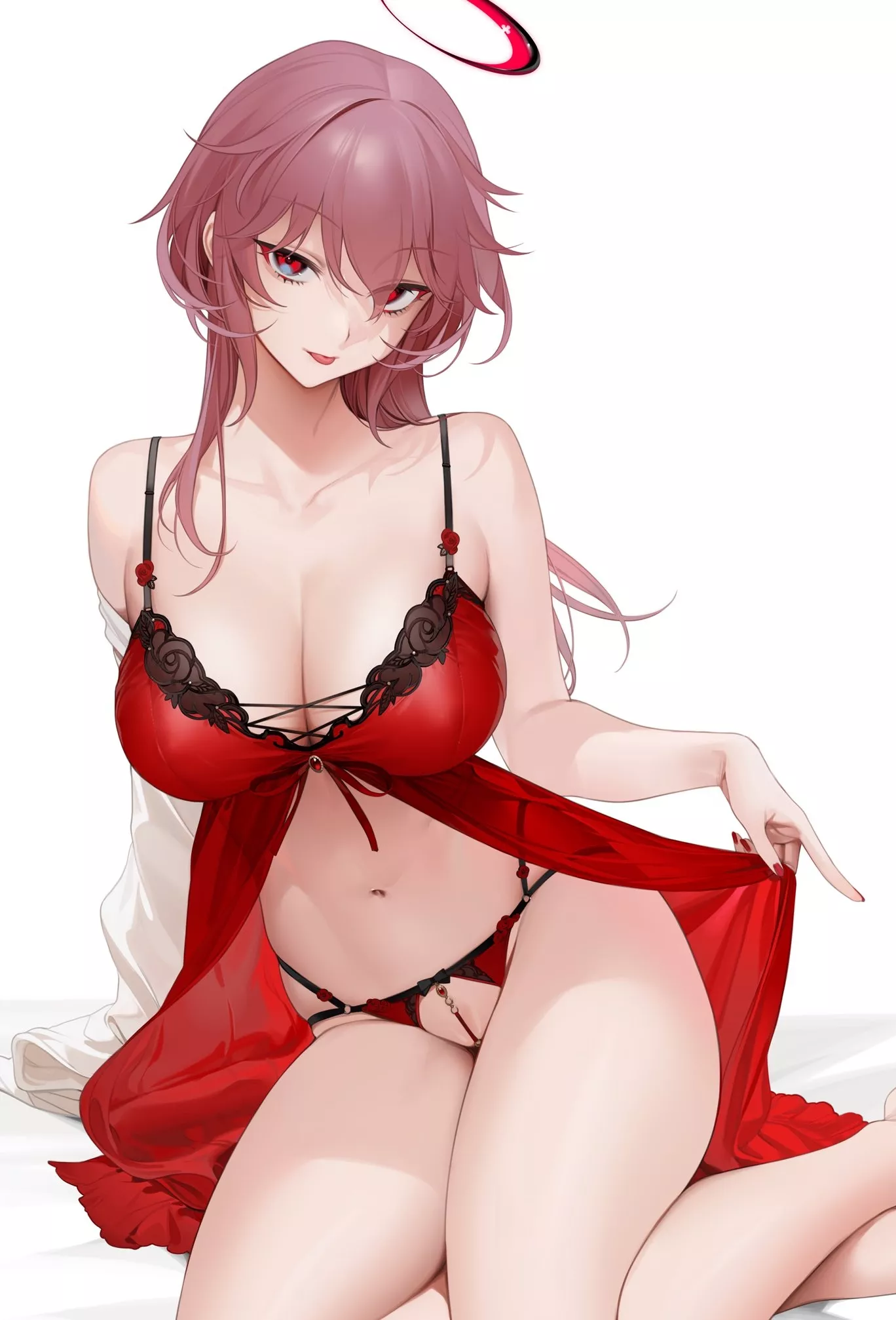 Abruzzi in Red Nightwear [Azur Lane] posted by CheetahSperm18