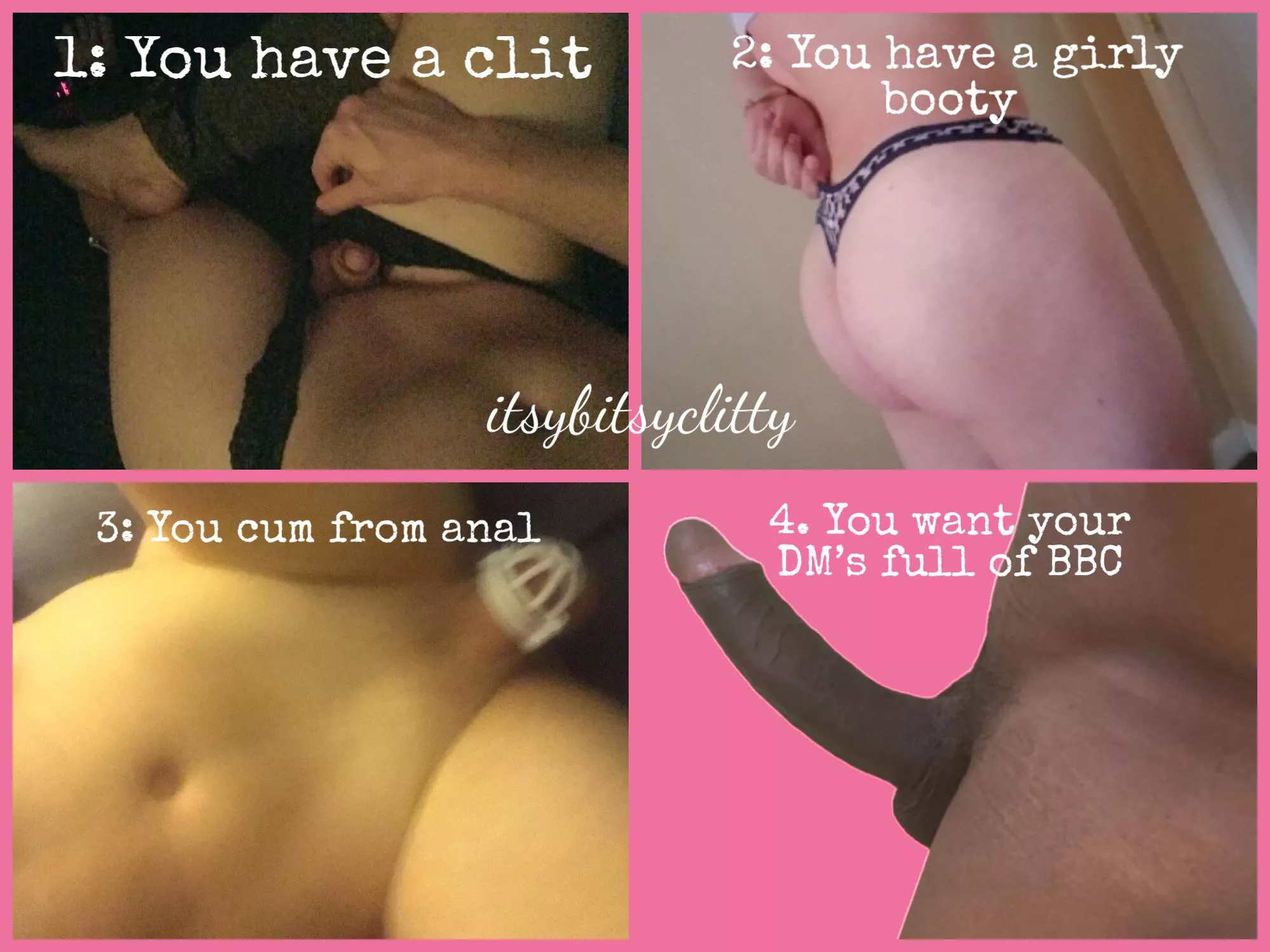 Accept your role sissy. posted by Itsybitsyclitty