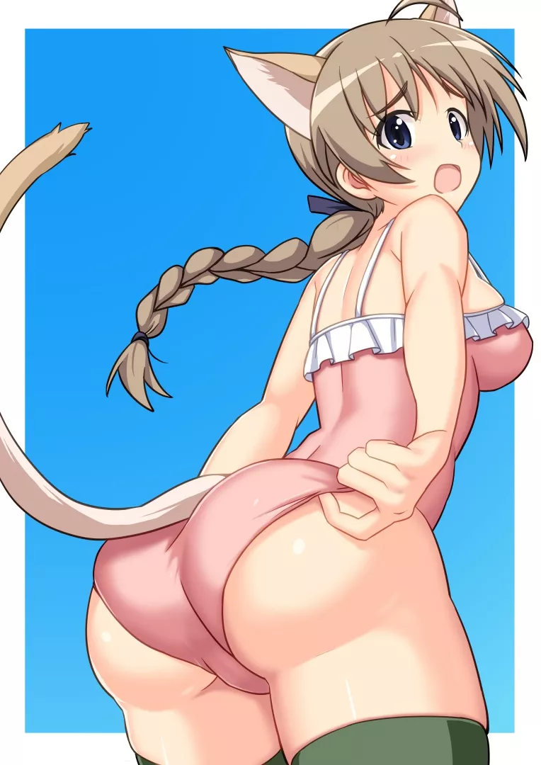 Adjustments back there. [Strike Witches] posted by chilidirigible