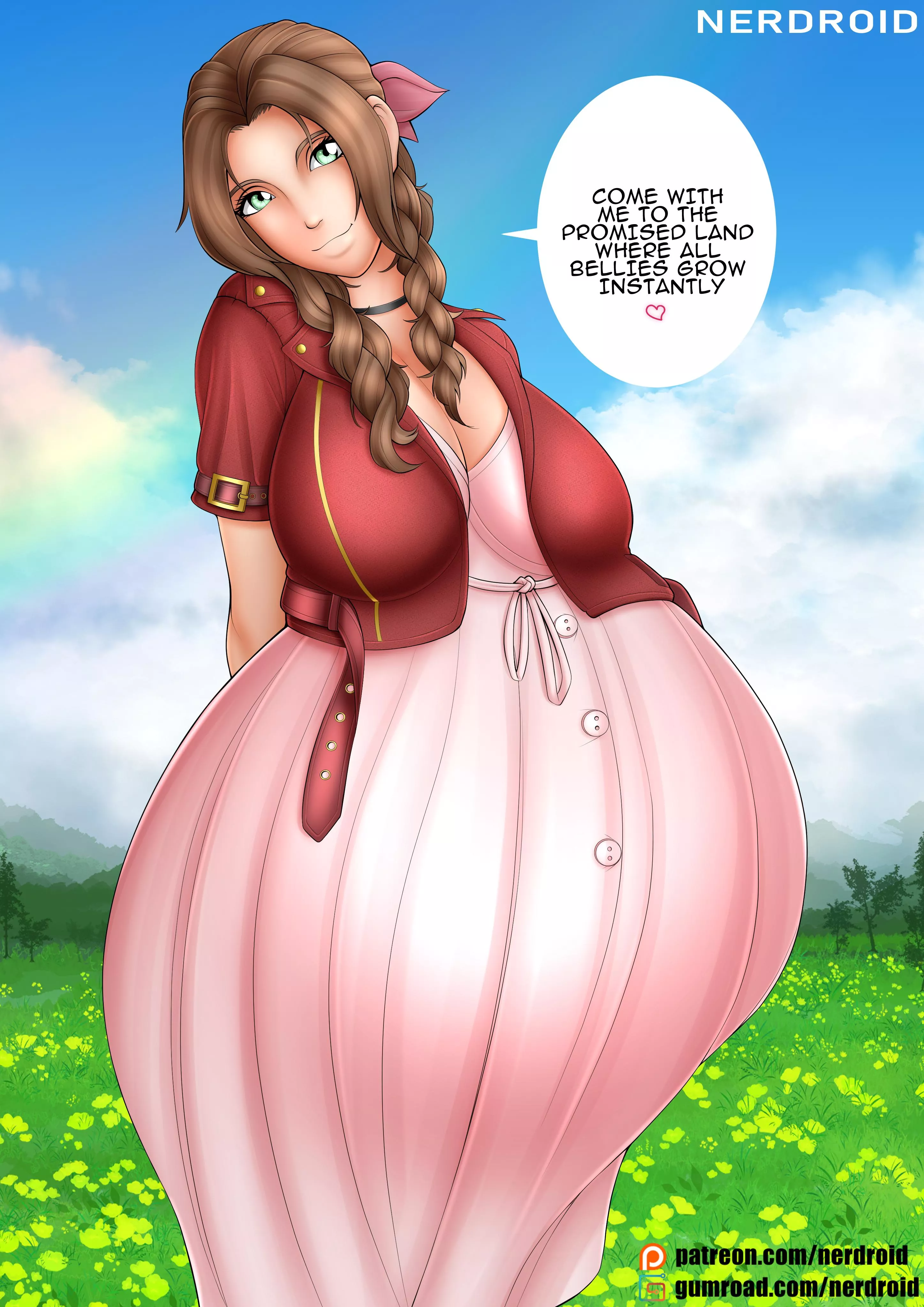 Aerith pregnant - Final Fantasy VII - Art by me(NerDroid) posted by Ner-Droid