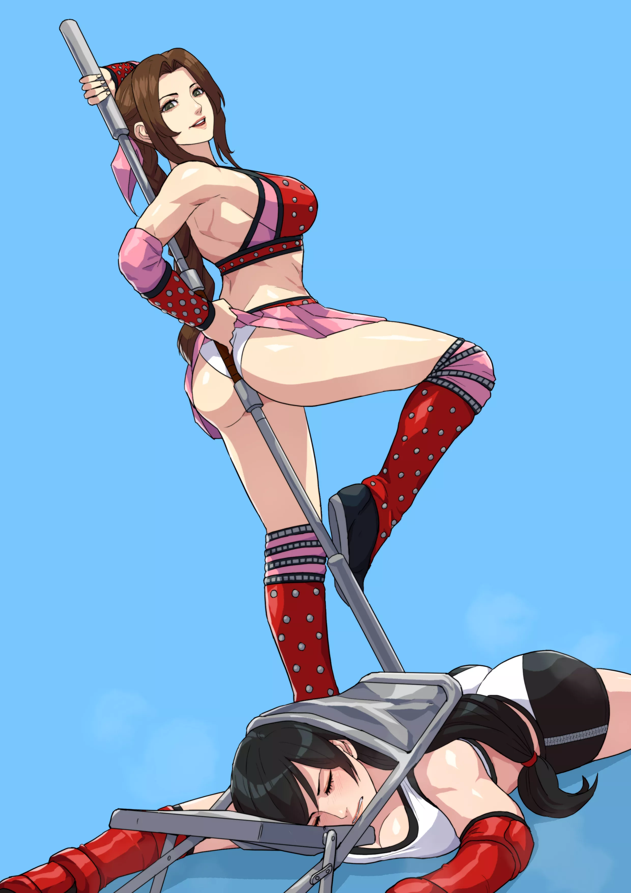 Aerith vs. Tifa (cirenkoyenk) [Final Fantasy 7] posted by Souted