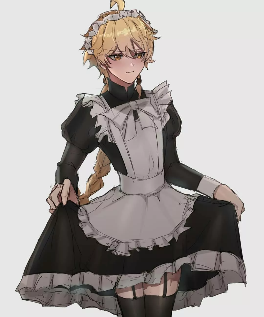 Aether in Maid Outfit posted by Just4curiosity82