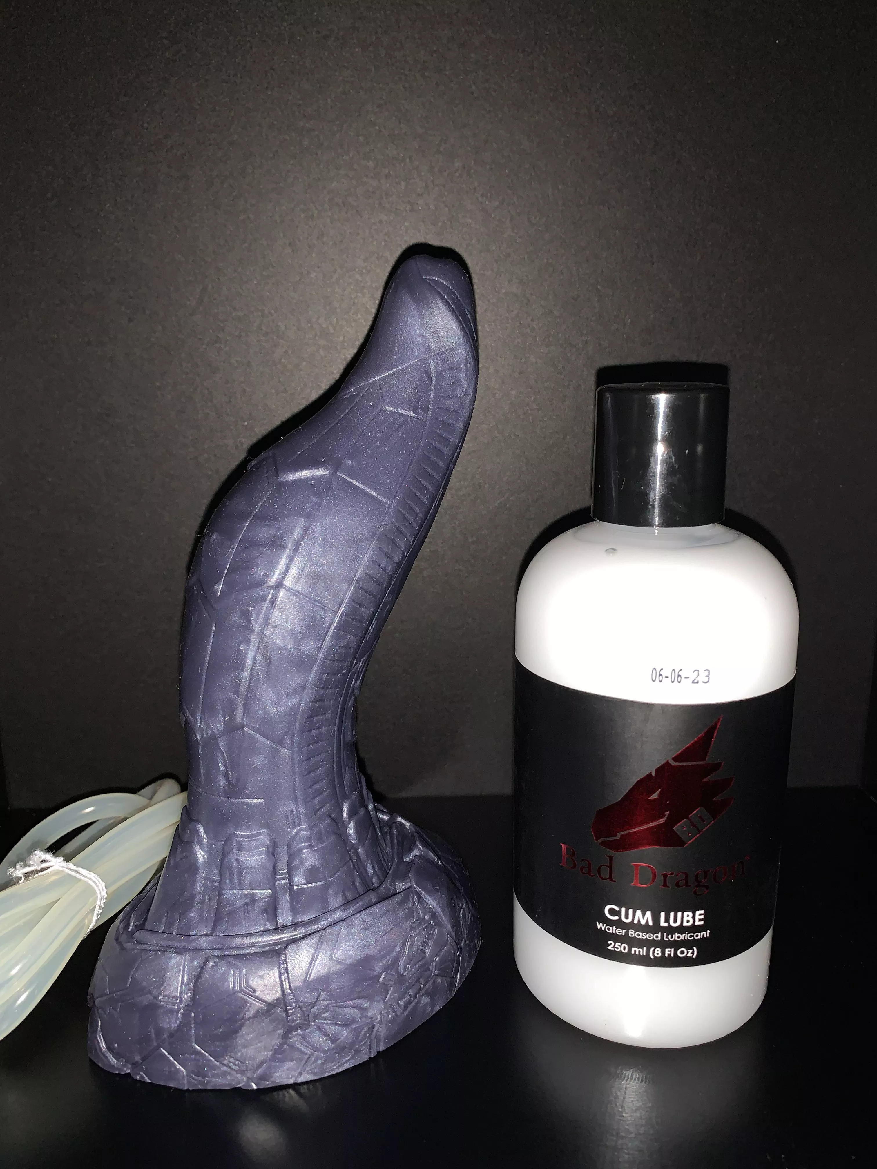 After seeing others reviews on the small, I bought a mini Habu w/o looking at the dimensions. Needless to say, mini Habu is TINY. Wish I would have gone with a small instead! Picture w/ the cumlube to get an idea of it’s size. posted by xServilexx