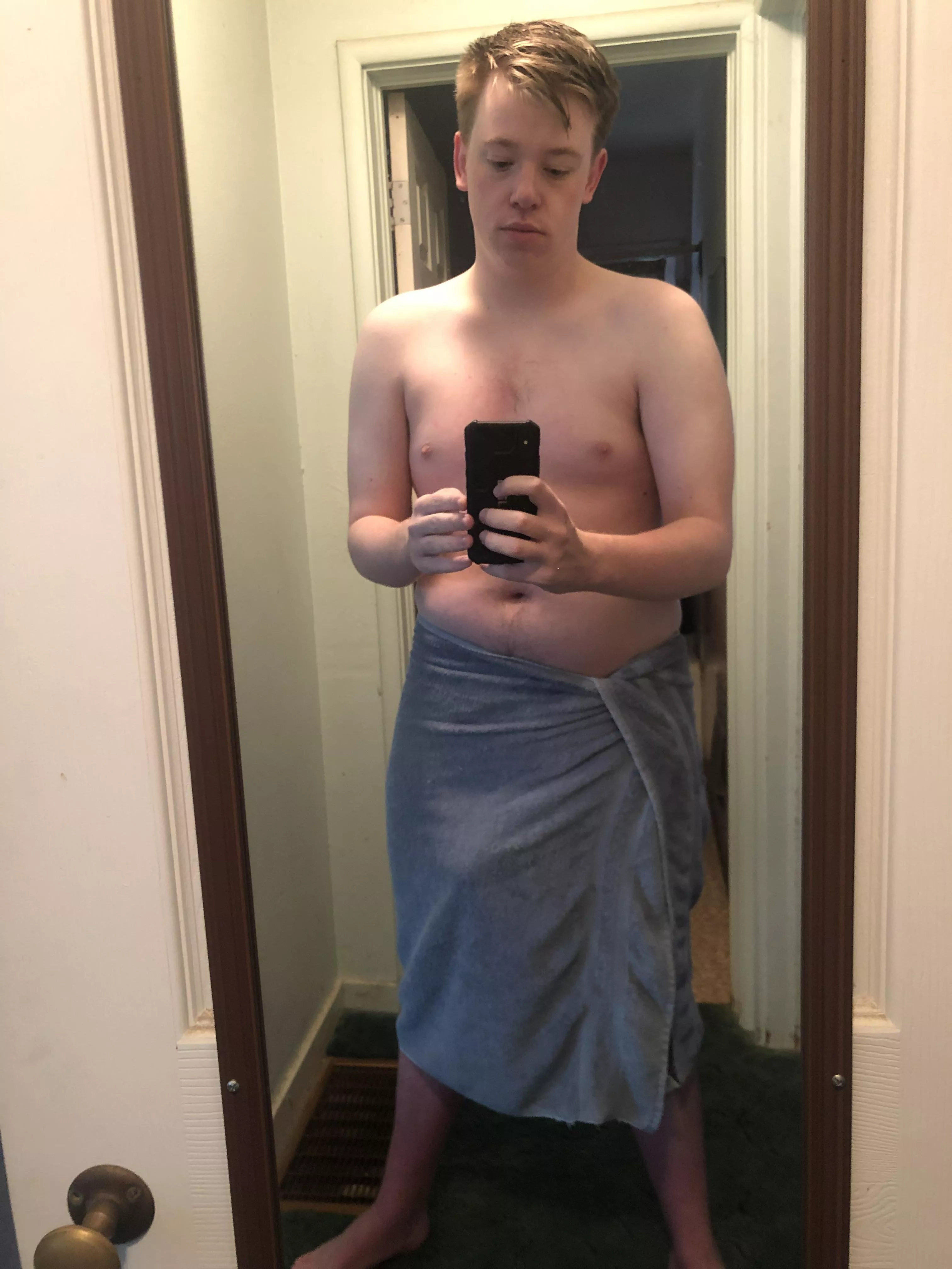 After shower boner posted by WilBarnes62