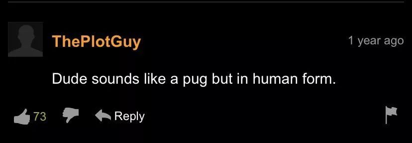 Ah yes, the human pug posted by poobob999