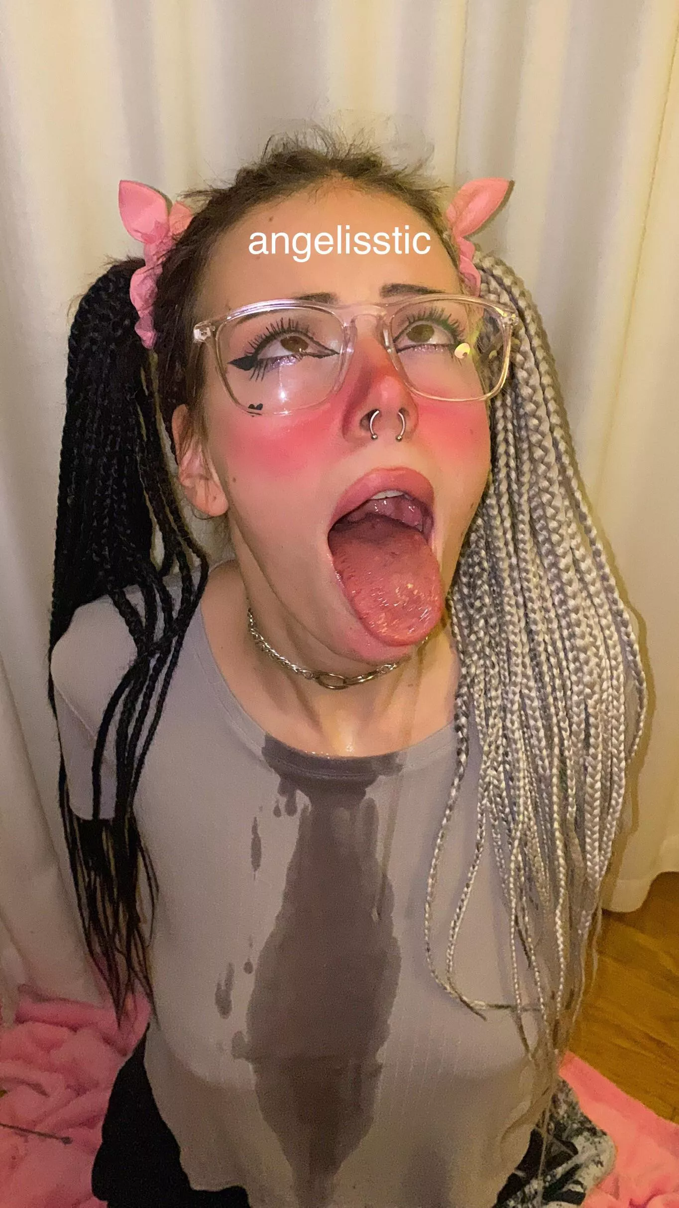 Ahegao with glasses, rate it posted by angelisstic_