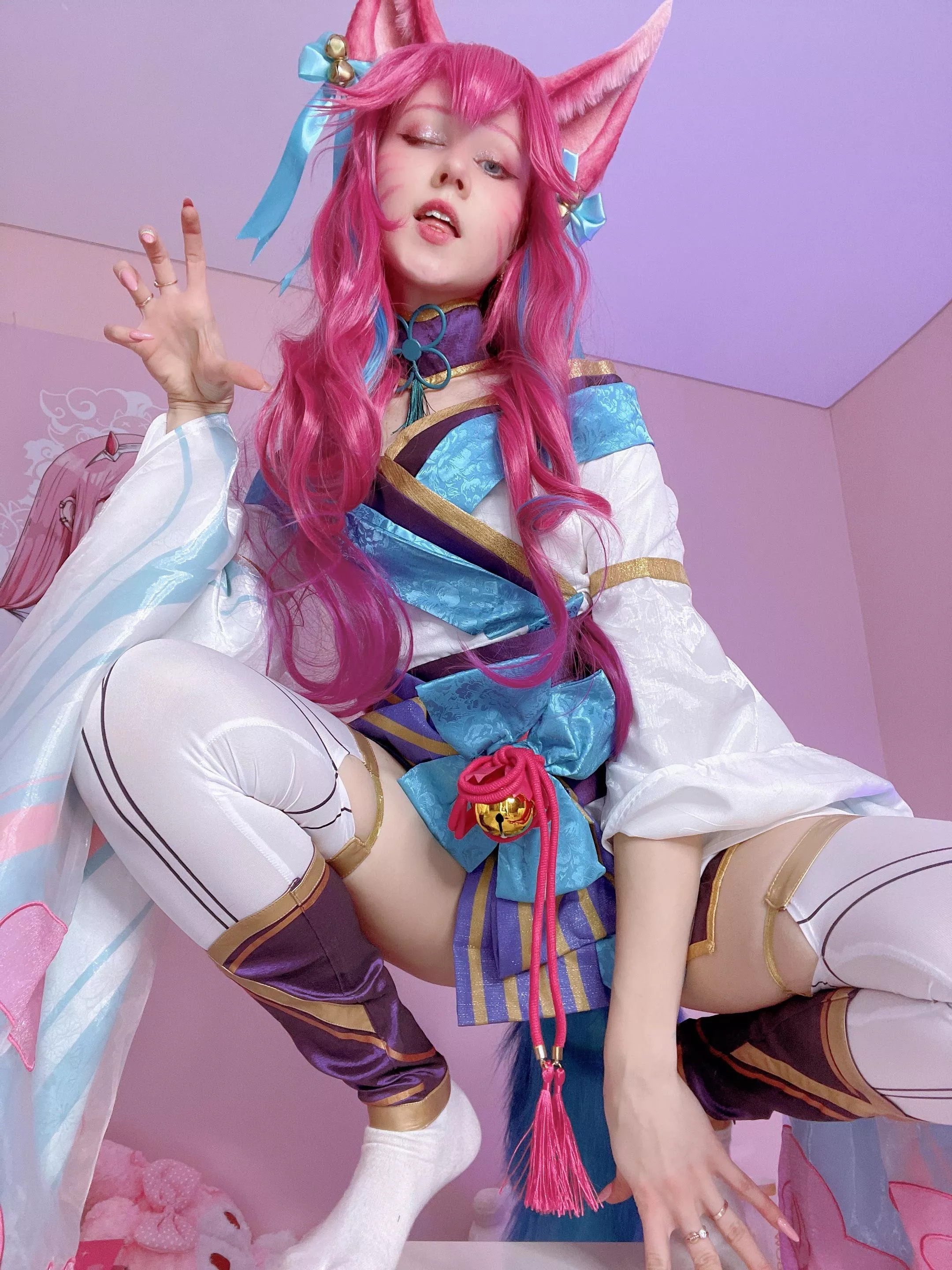 Ahri Spirit Blossom cosplay by Kawaii Fox posted by foxytyan