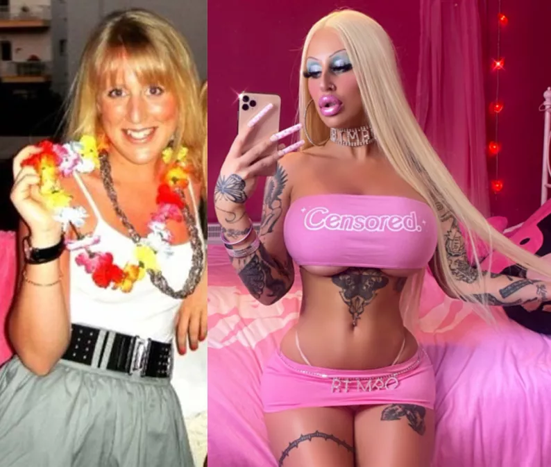 Alicia Amira Before And After (x-post from r/BimboficationJourney) posted by CorporateCopernicus