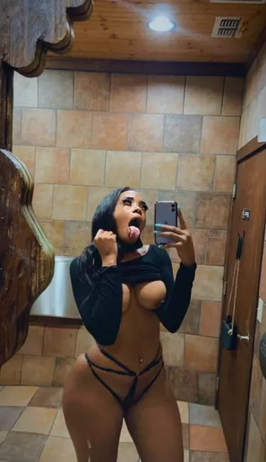 Almost caught in the movies theater restroom.. 🥵 posted by kaykayOF