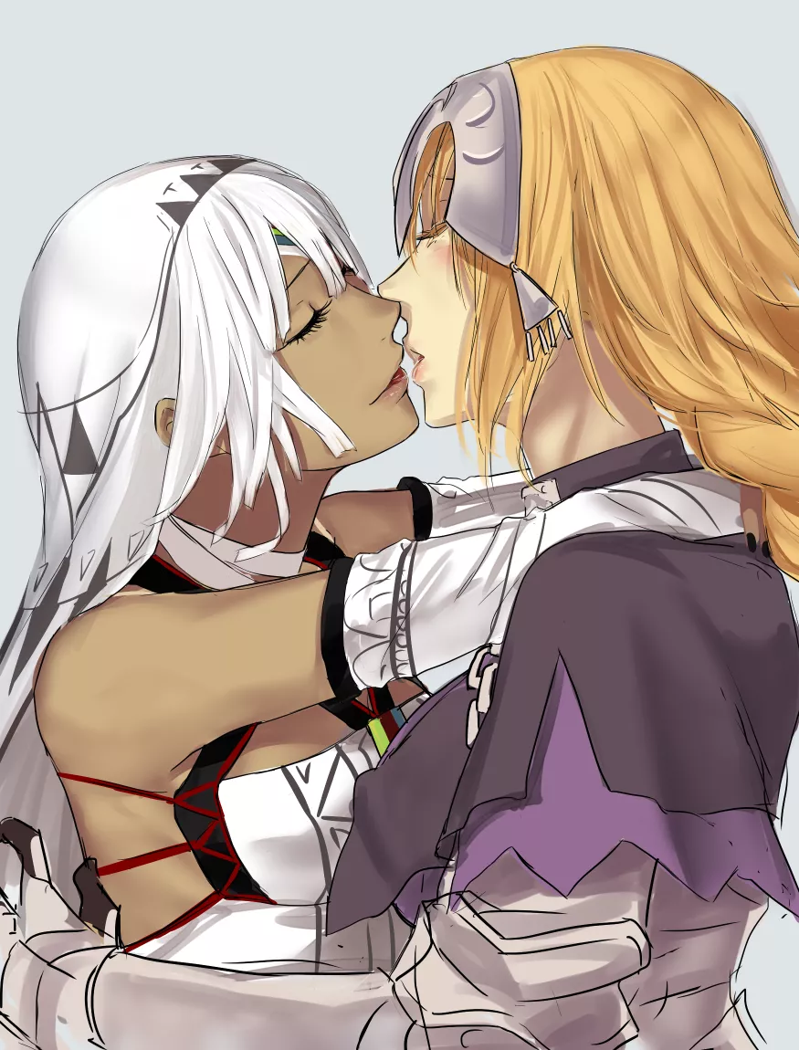 Altera And Jeanne Share A Kiss [Fate/Grand Order] posted by JeanneDAlter