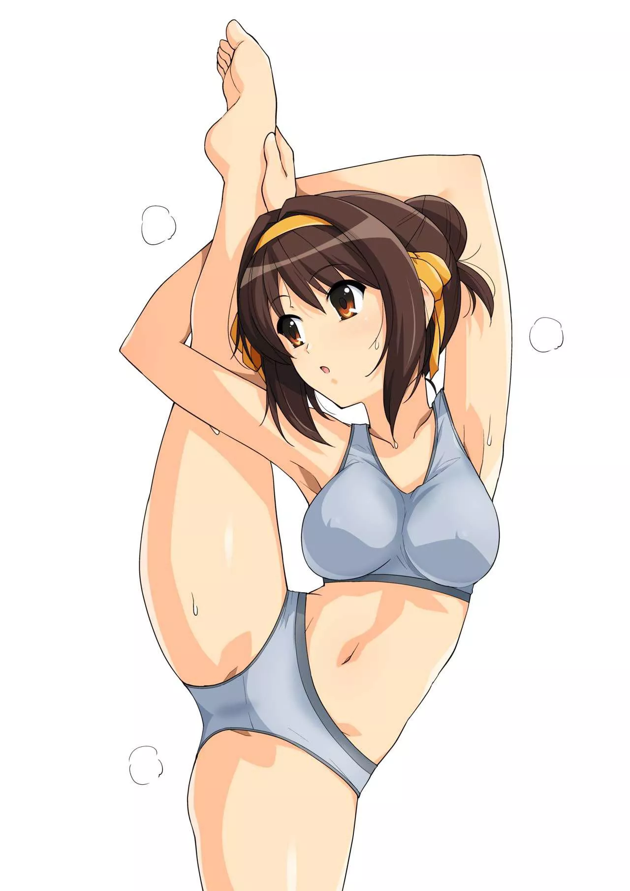 Always be sure to stretch before you start the day [Haruhi Suzumiya] posted by [deleted]