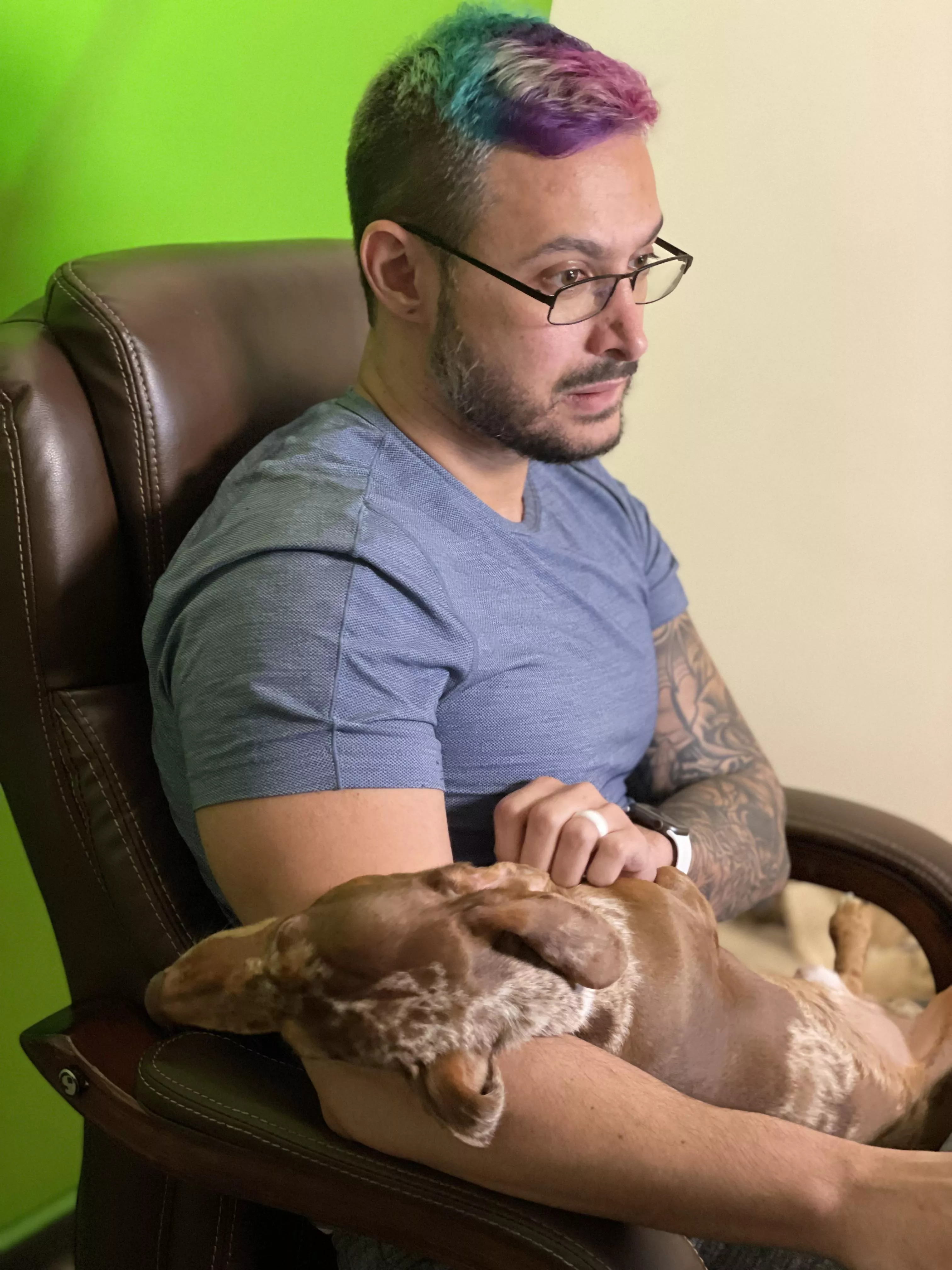 Always get a wiener in my lap when I try to play video games. 🤦‍♂️ posted by Alieldrazi