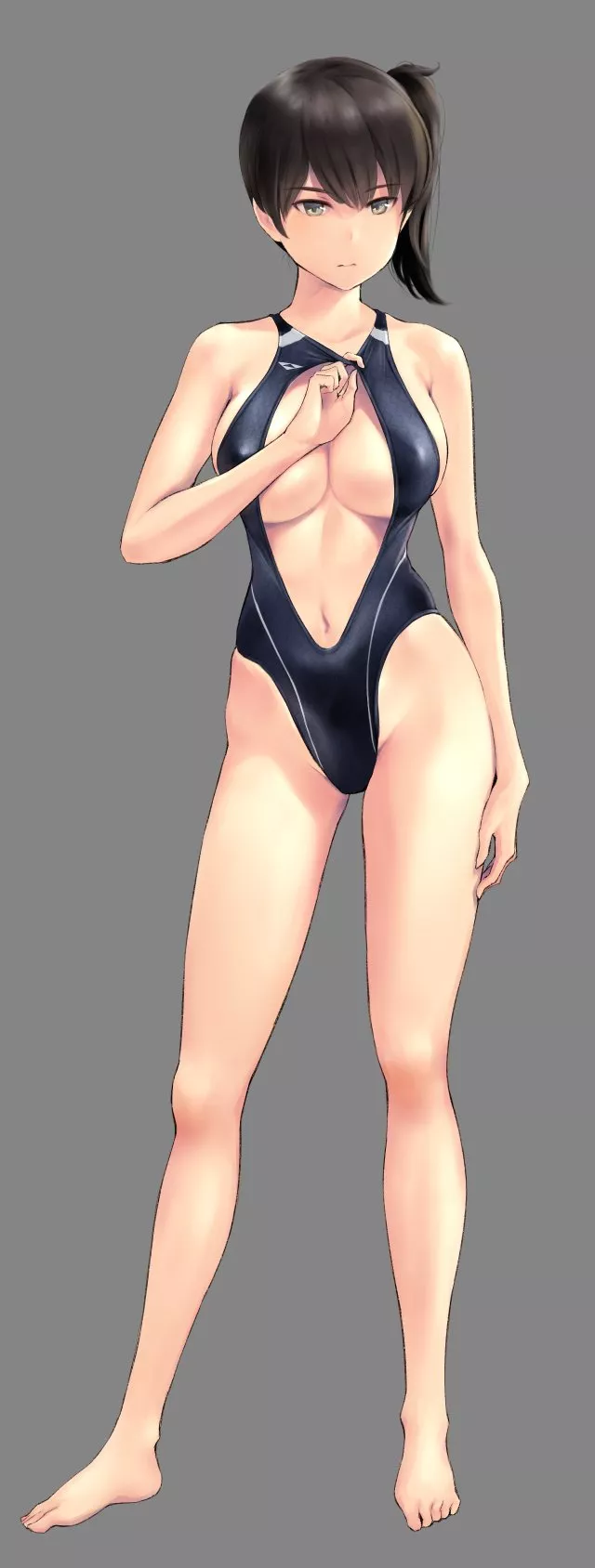 An Improved, More Aerodynamic Swimsuit Design. posted by llamanatee