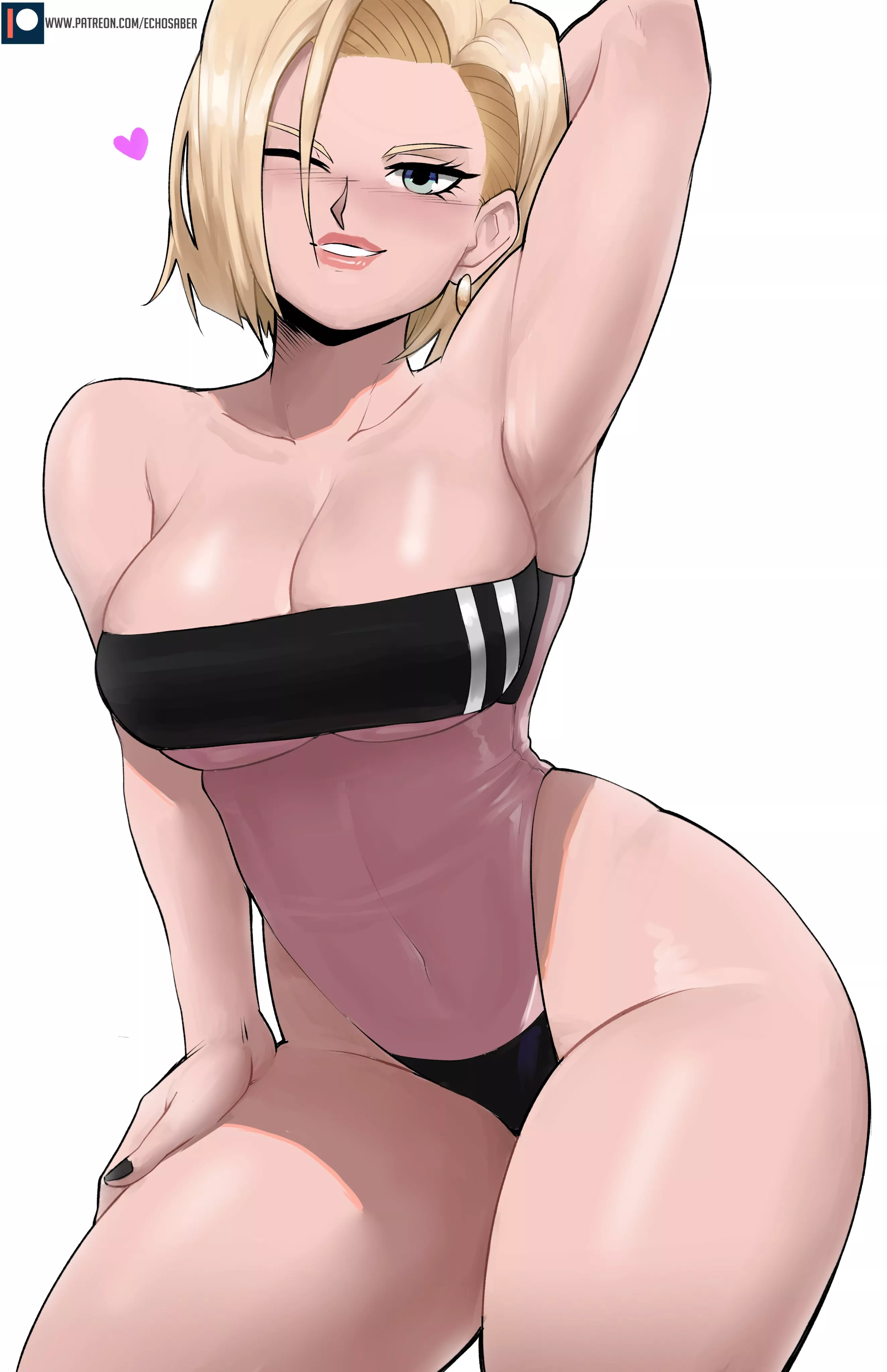 Android 18's new swimsuit (Echo Saber) [Dragon Ball] posted by Kuro-Oji