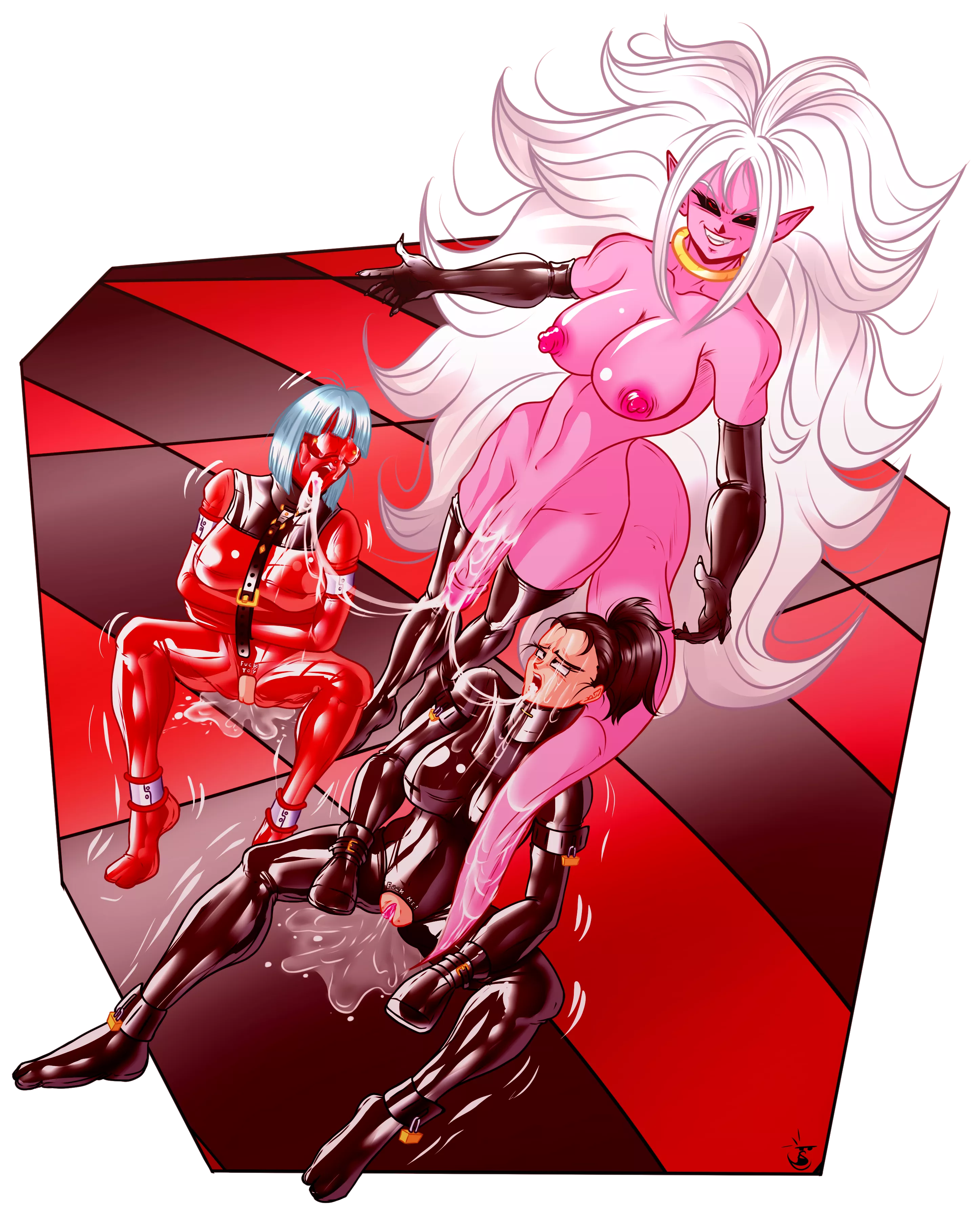 Android 21 and her slaves! posted by FSM2000