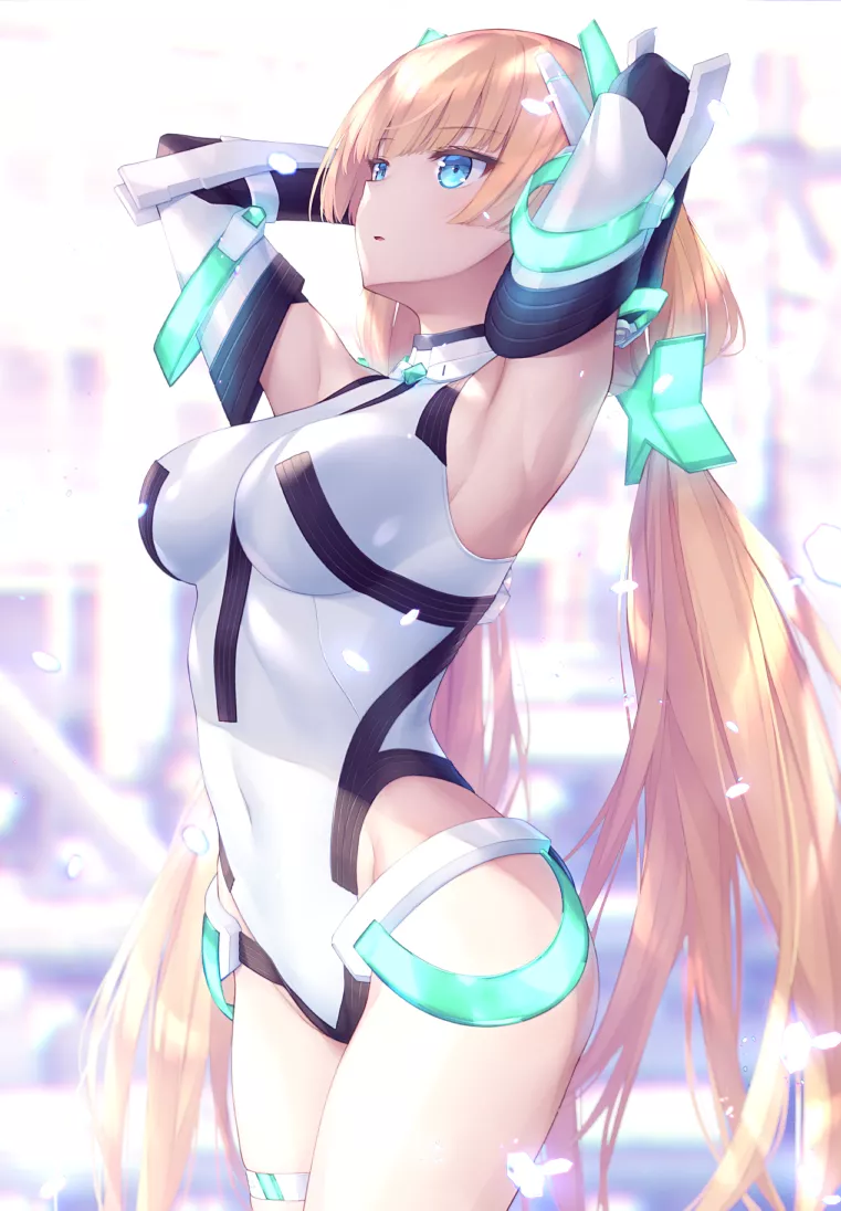 Angela Balzac New Day Stretch (Goribote) [Expelled from Paradise] posted by sequence_string