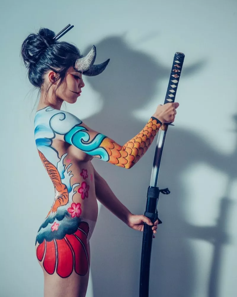 Anna Akana - body paint posted by NotRealOpinions