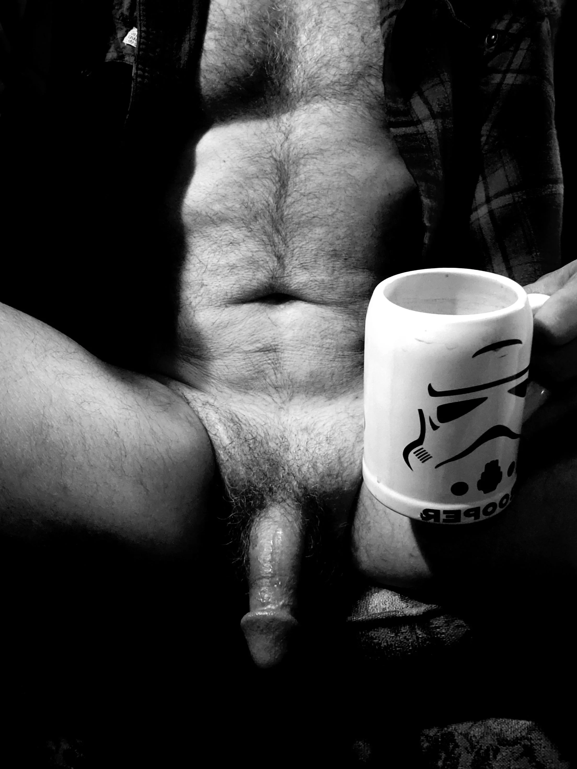 Another cold morning 🥶 more coffee to warm me up and pants or you could just come and keep me warm 😈☕☕😈 posted by Chad6_9wick