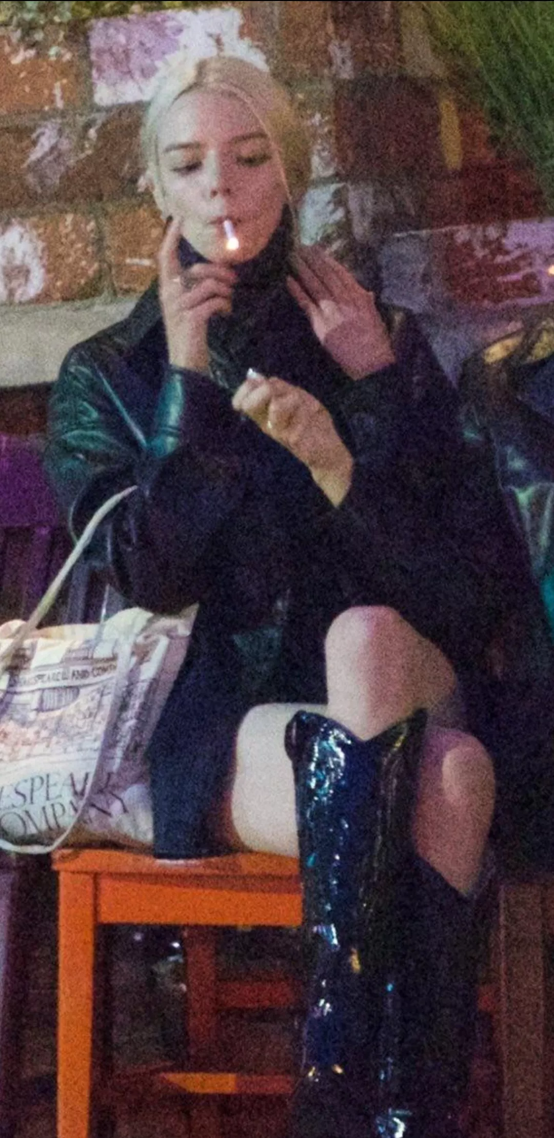 Anya Taylor Joy smoking IRL posted by Ahenze85