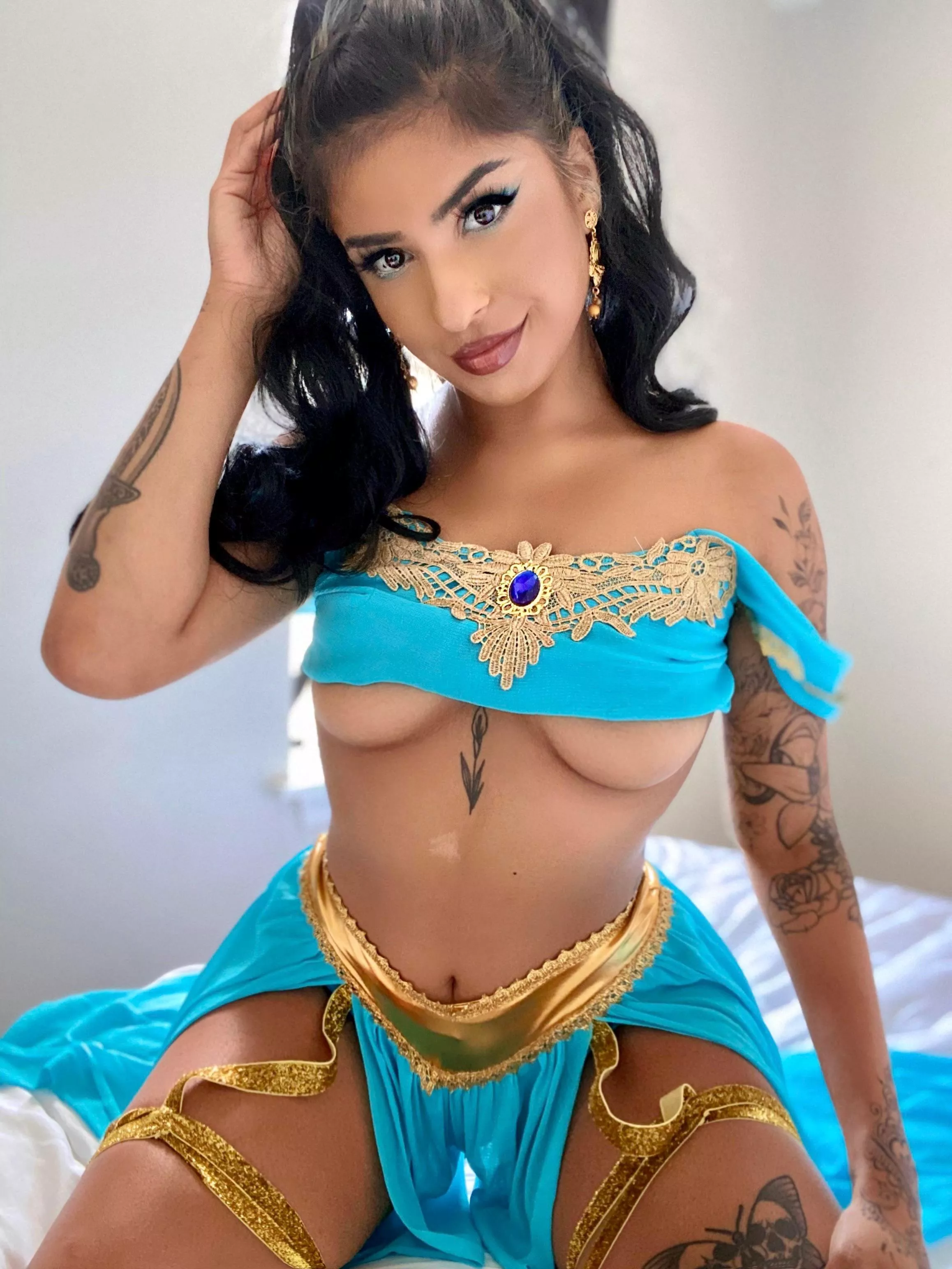 Anyone else’s childhood crush, Princess Jasmine? 😅 posted by slaysheslays