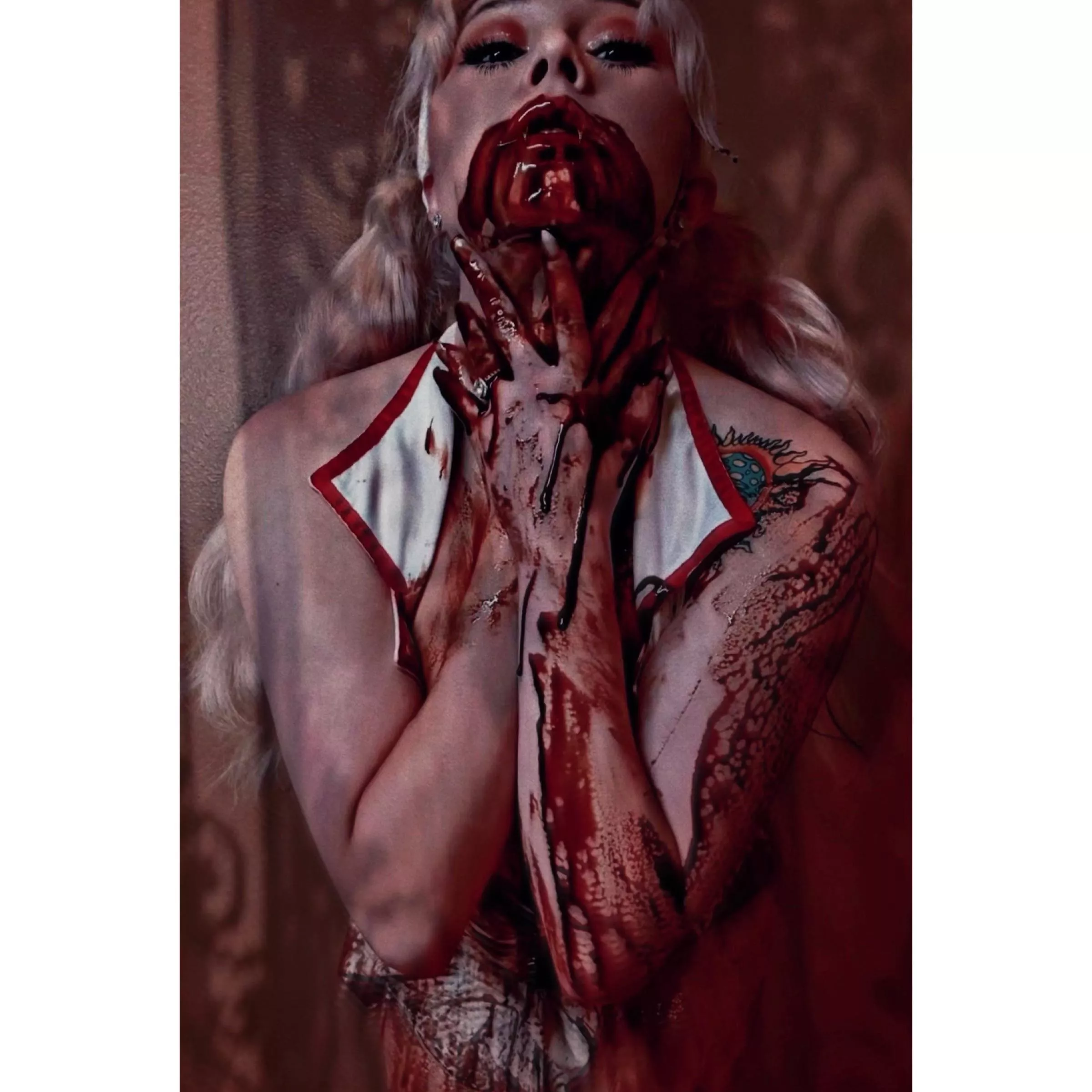 Anyone into sexy horror? I used chocolate to edit this and I’m pretty proud of my work🥲 posted by Princesslillyof