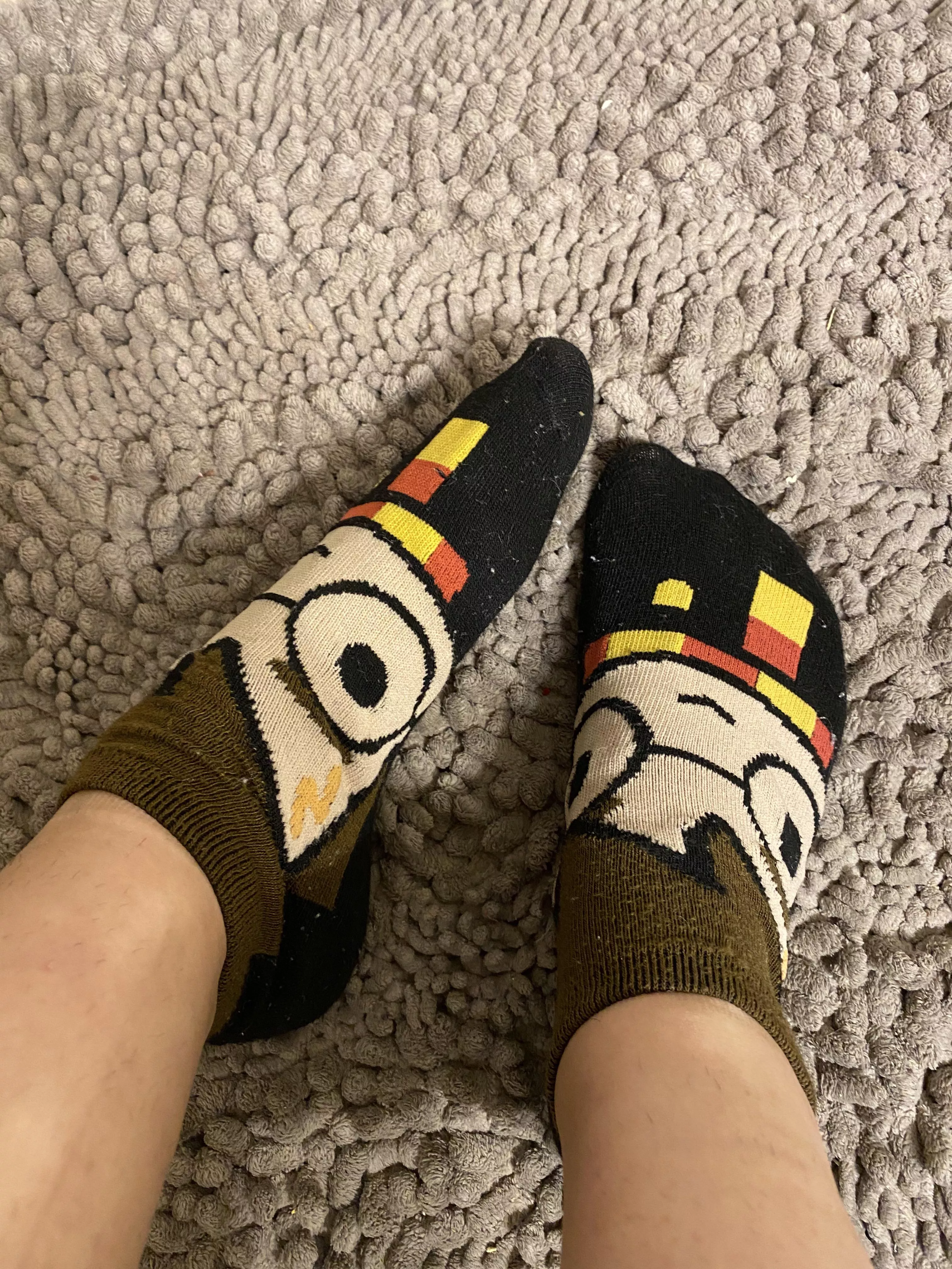 Anyone like my Harry Potter socks?⚡️😈 posted by Footiepie69