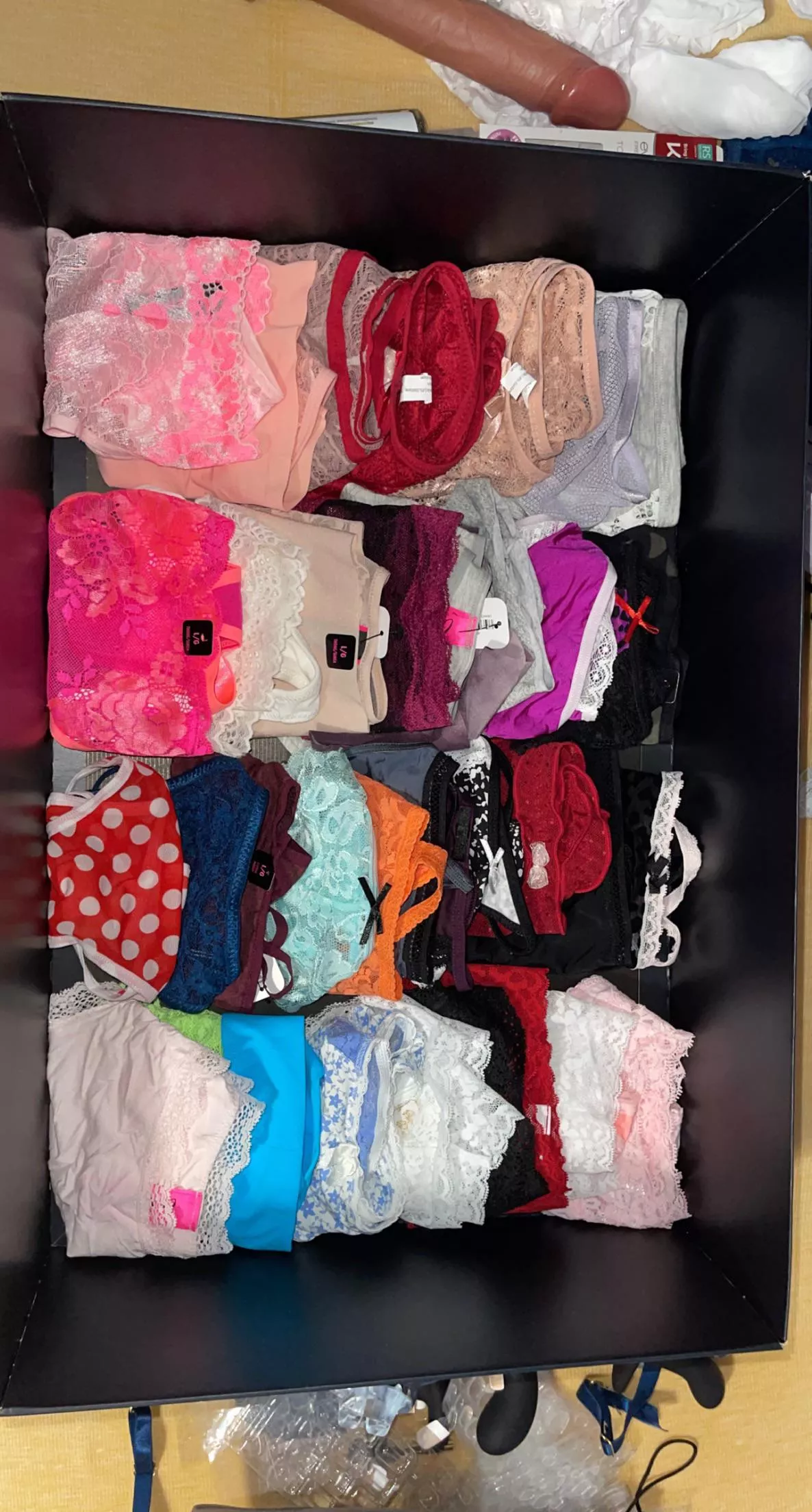 Anyone like my panty collection? Let me know which ones i should wear today! posted by Sissy_Nicole25