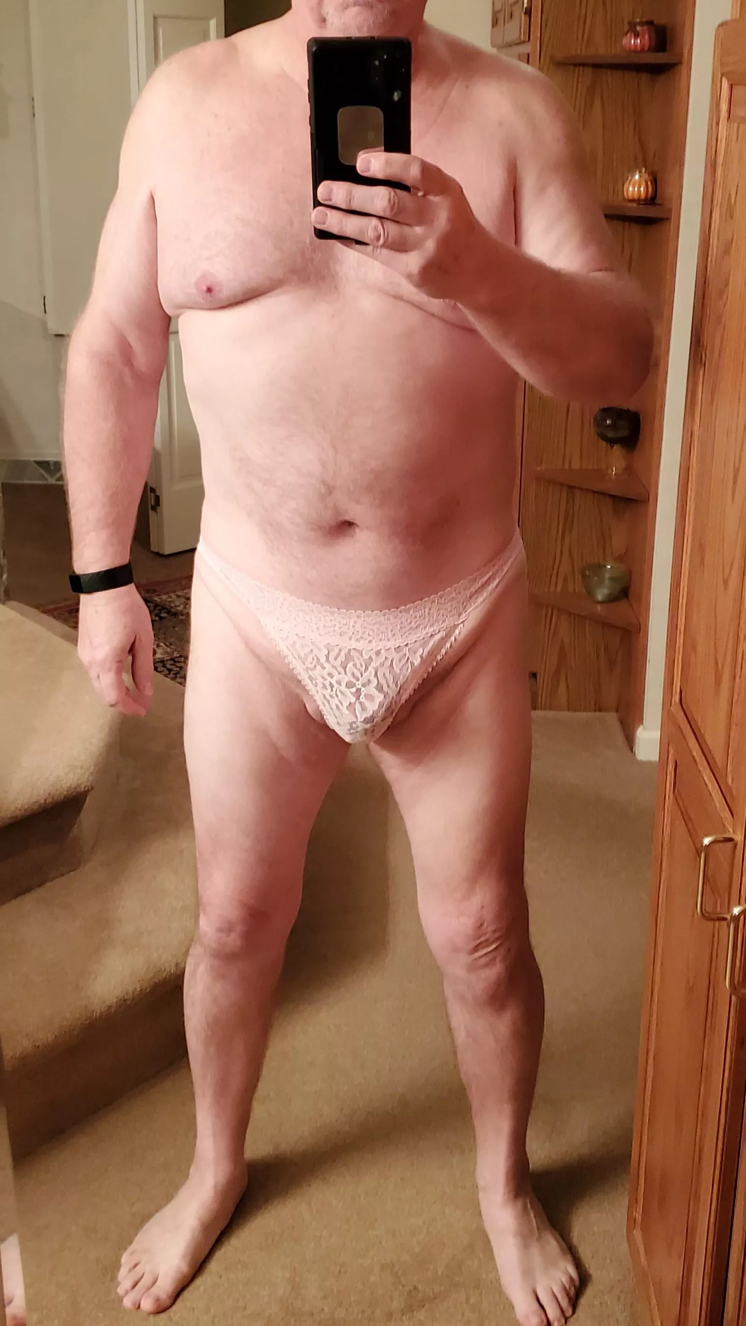 Anyone like pink lace? My first post.... 61(M) posted by guywhomightlovecock