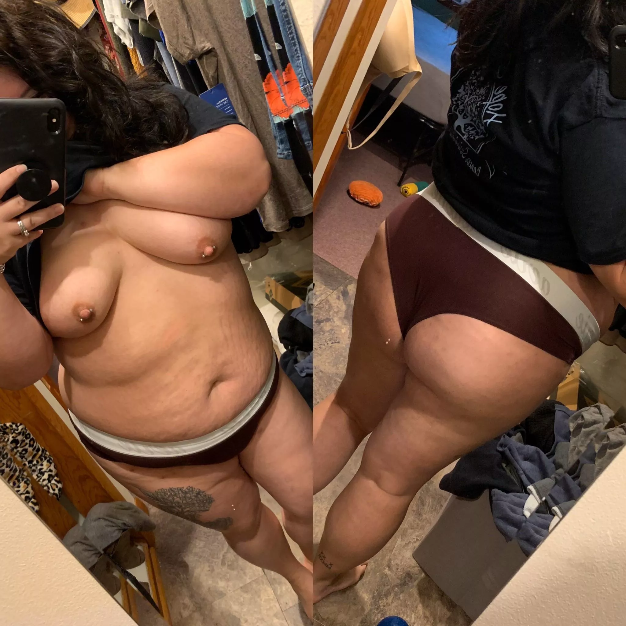 Anyone looking to trade and stroke together? This is my super sexy 29 year old bbw wife. Show offs and bi a plus. Sample gets reply, Kik is sihank2019 posted by chubbywifelife