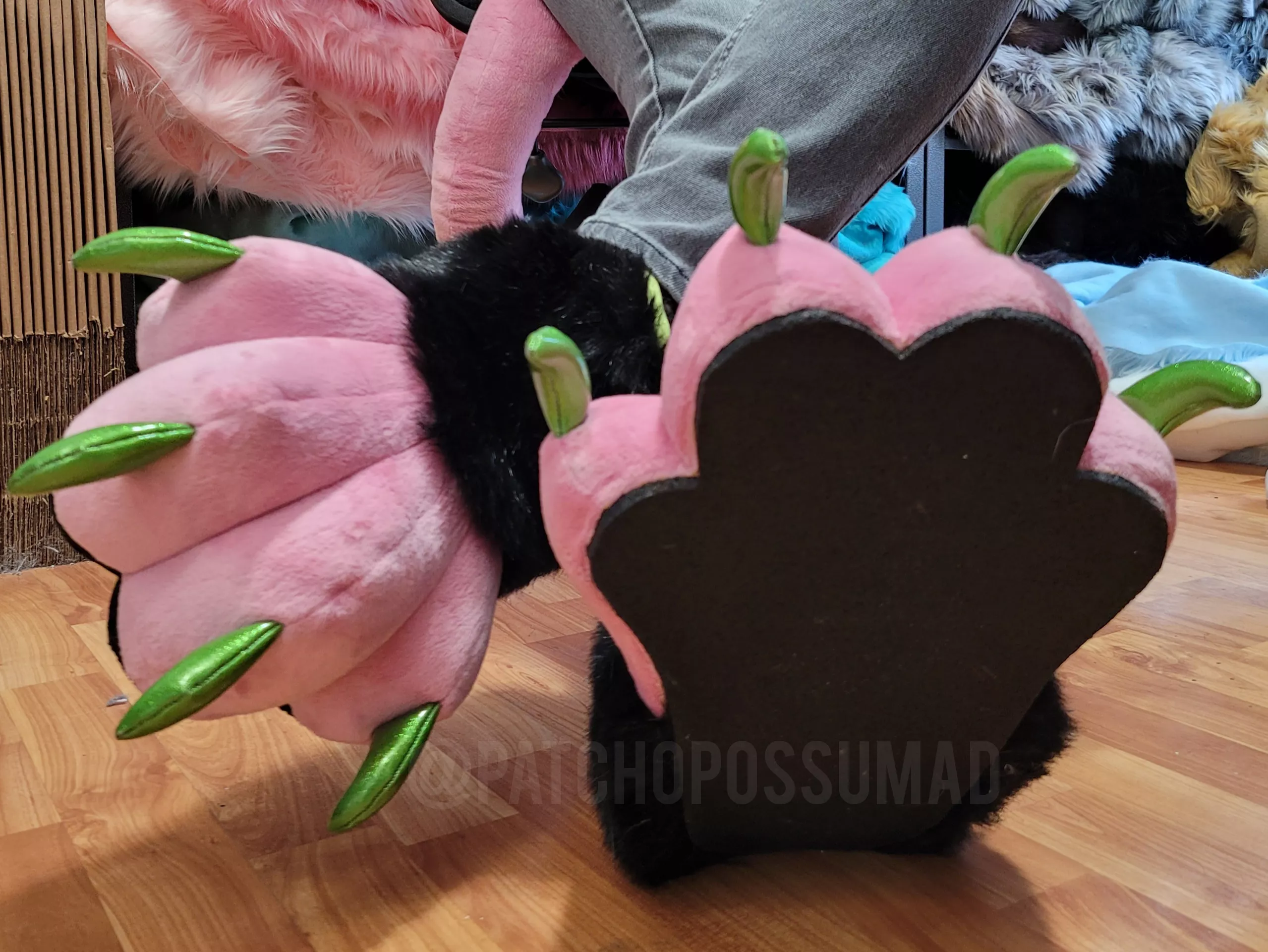 Are fursuit footpaws allowed? I haven't made my indoor feet yet, so I hope you're into stompy, thick rubber soles. posted by PatchOpossumAD