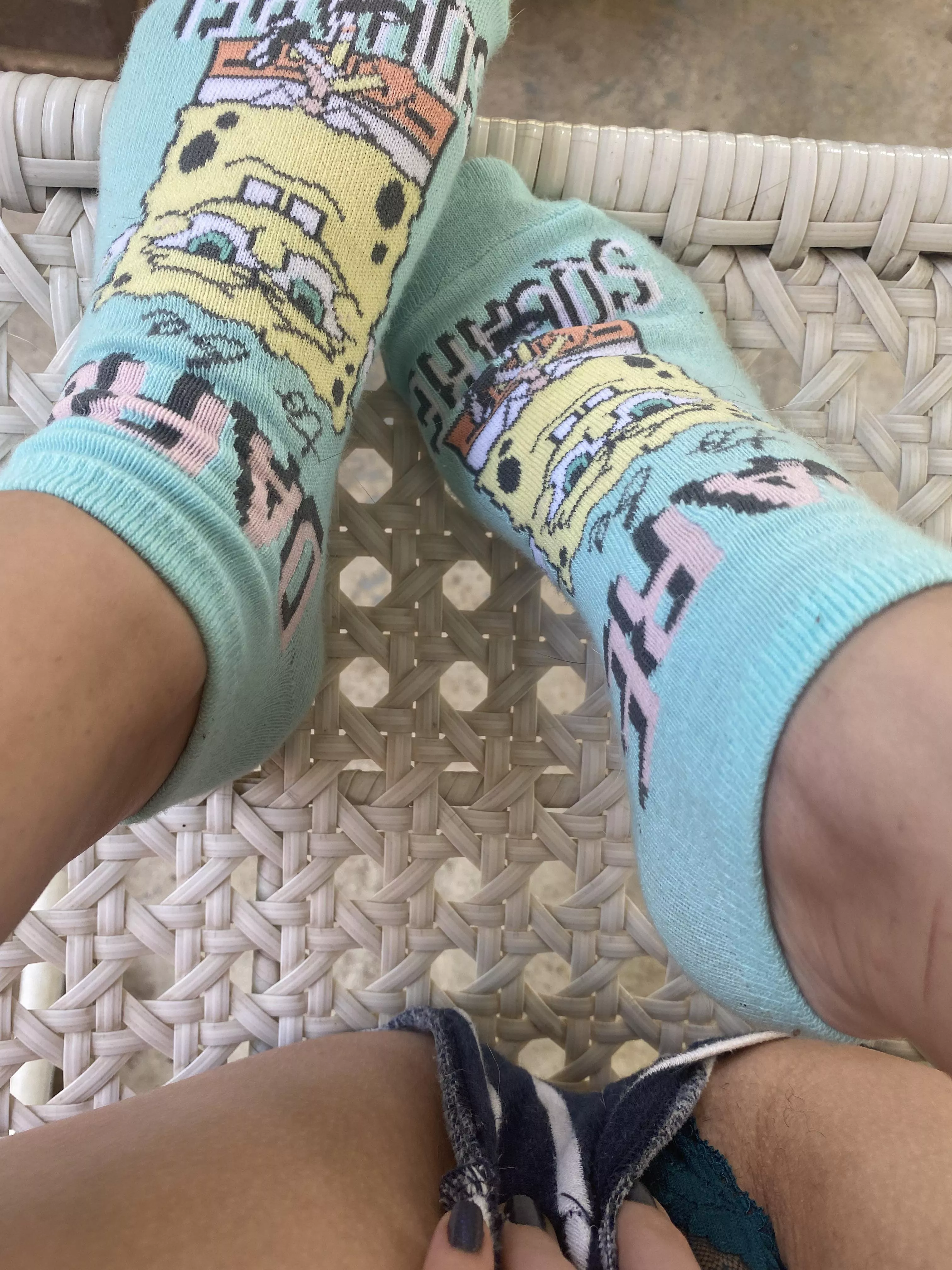 Are my Spongebob socks too lame? posted by violet_hydrangea