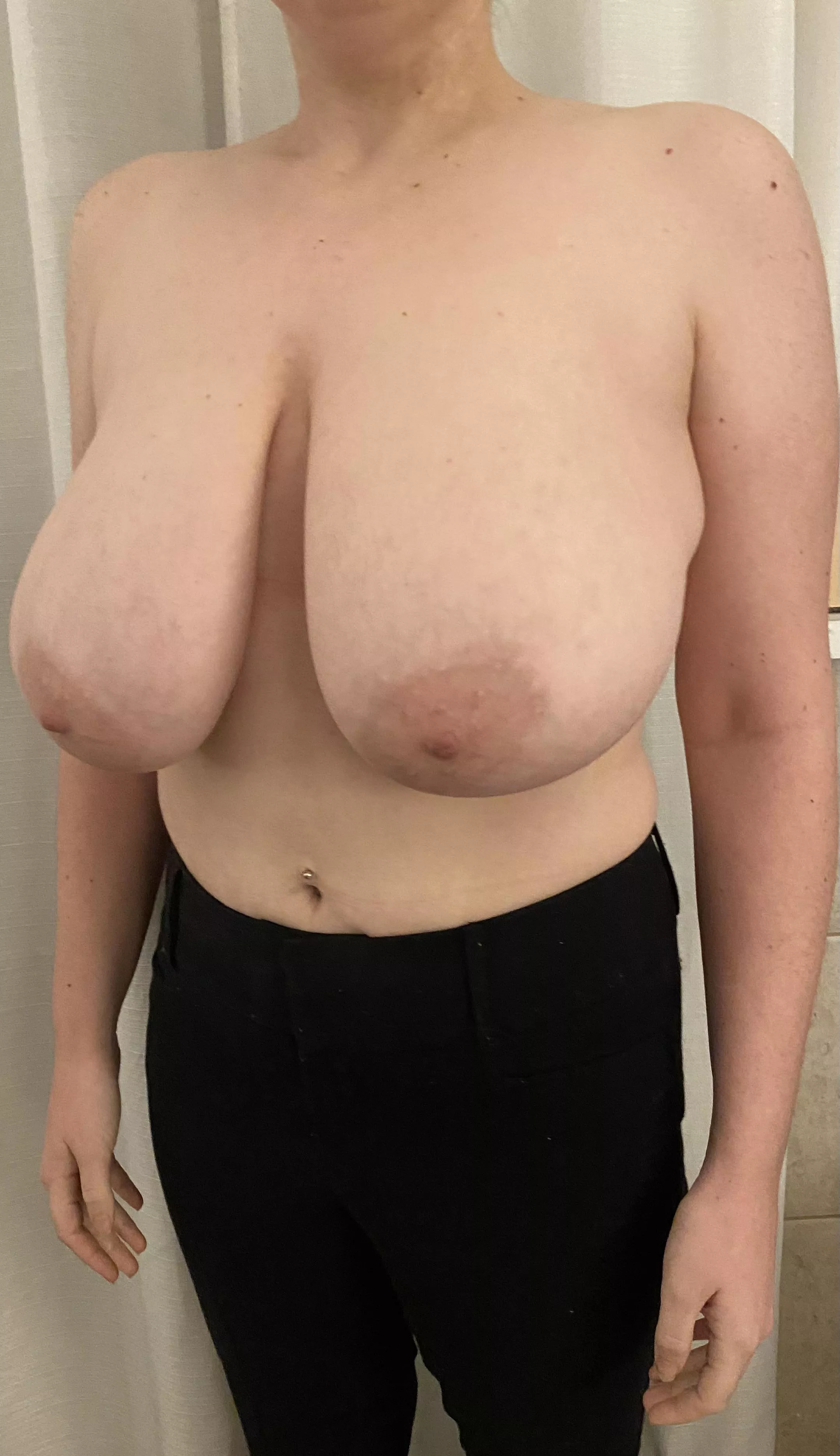 Are my tits saggy enough for you? posted by bigtittybouncer