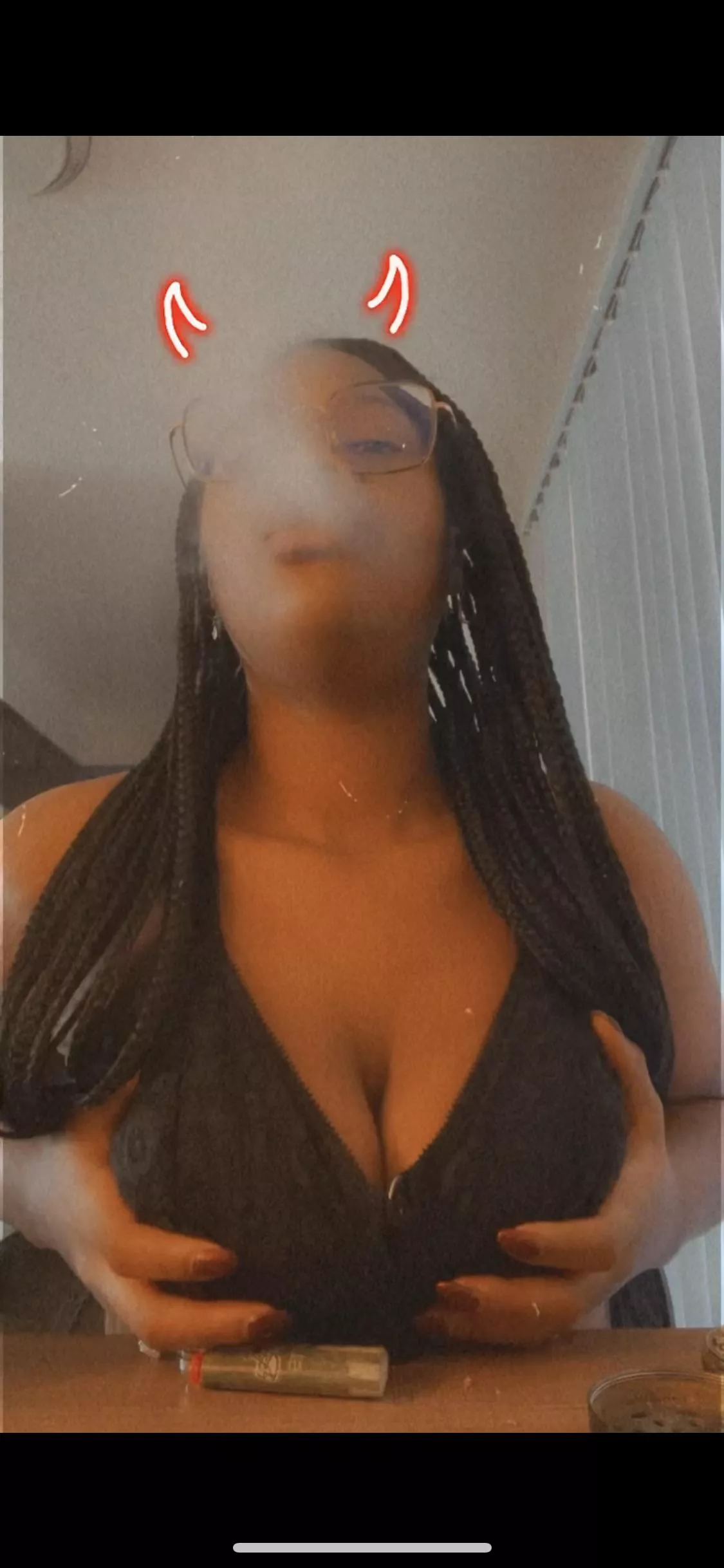 Are you a weedslave? Why make a sexy Goddess like me wait? I look so sexy smoking. Want a video? Pay for my weed and you might get a surprise if you obey. @ mistressrayyy on Twitter posted by alexisvonn