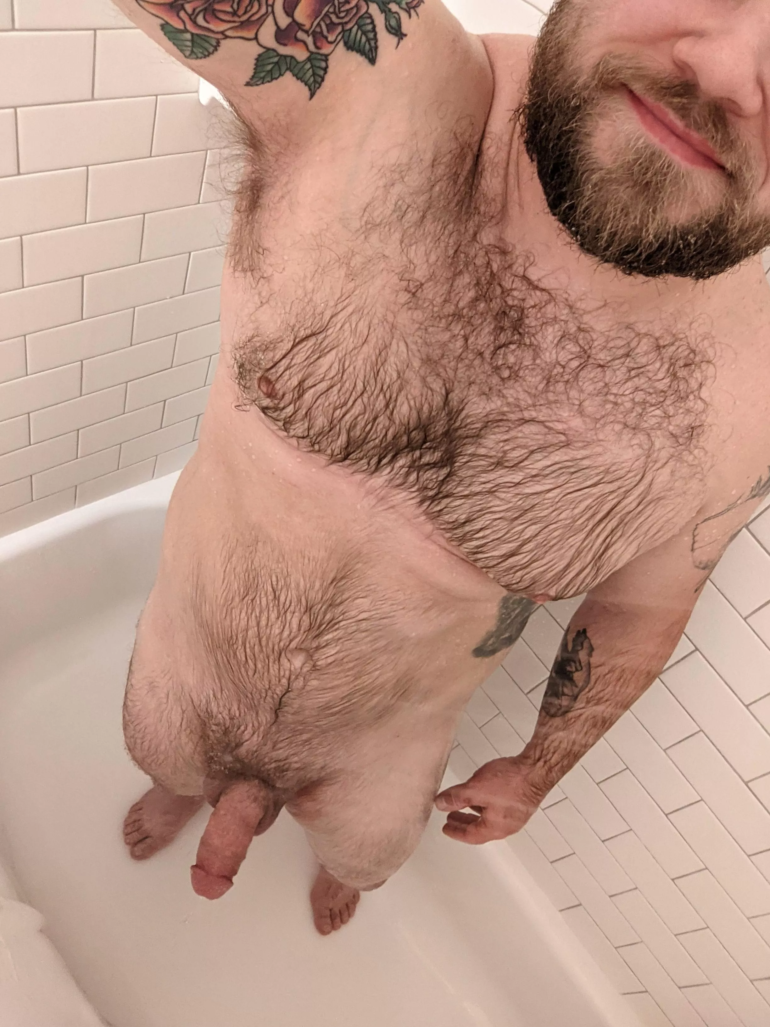 Are you coming in the shower or what? posted by hugenutsmcgee