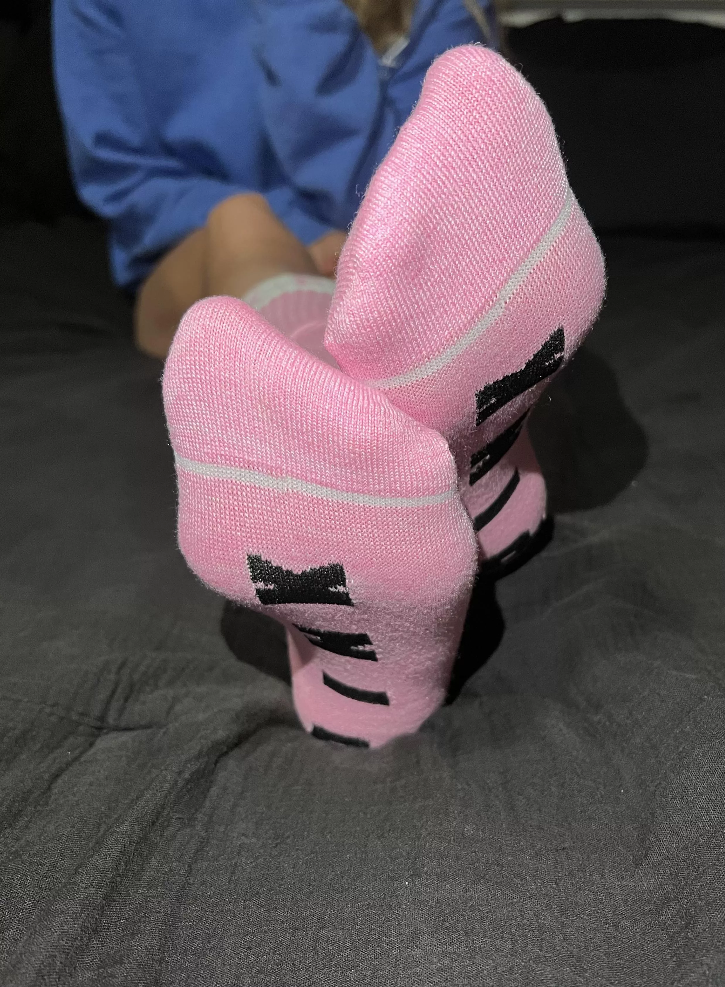 Are you ready for your sock job? Or do you want them in your face first 😼 posted by JackiesCuteFeet