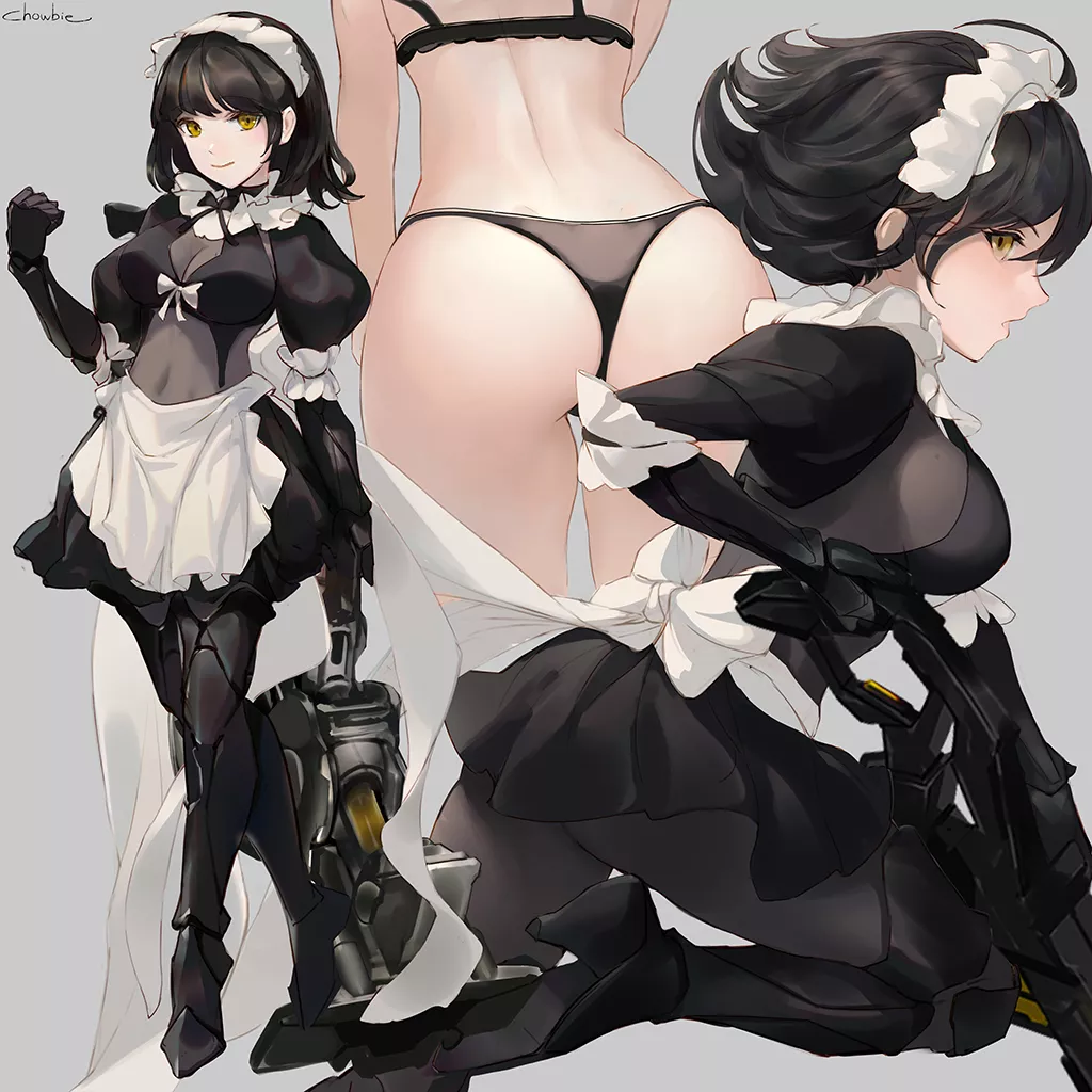 Armoured Black Maid (Chowbie) [Original] posted by sequence_string