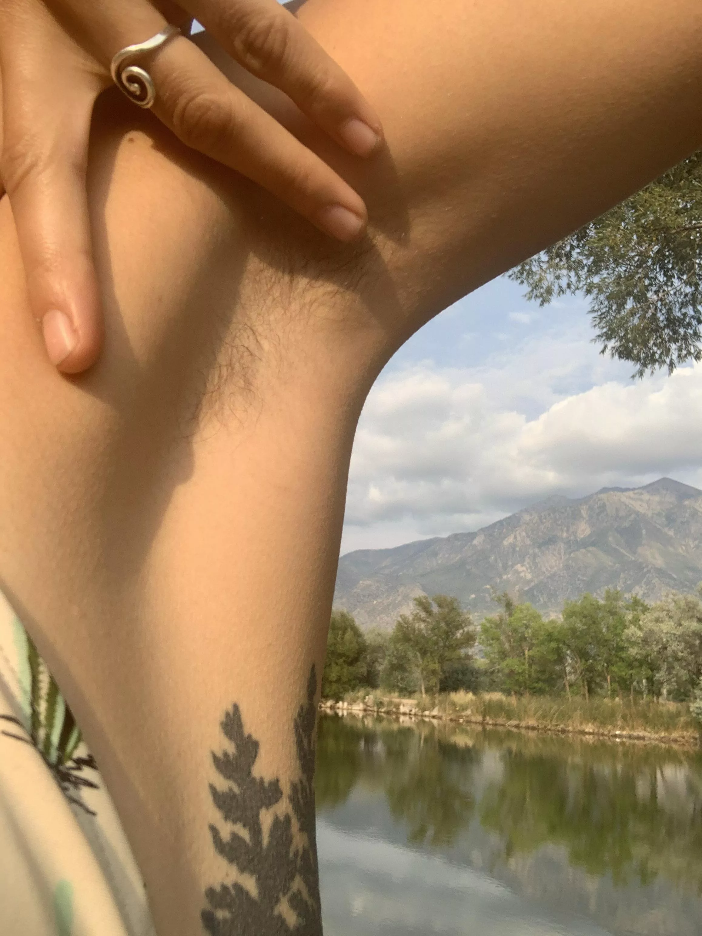 Armpit and mountains! posted by 1feralfairy