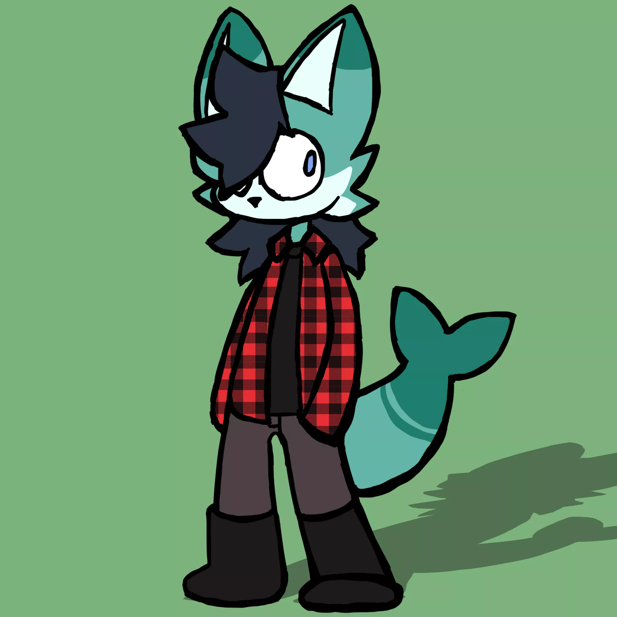 (art by me - @biskersss_ on twitter) tried making my sona's hair longer, what do you think posted by SammyBisk