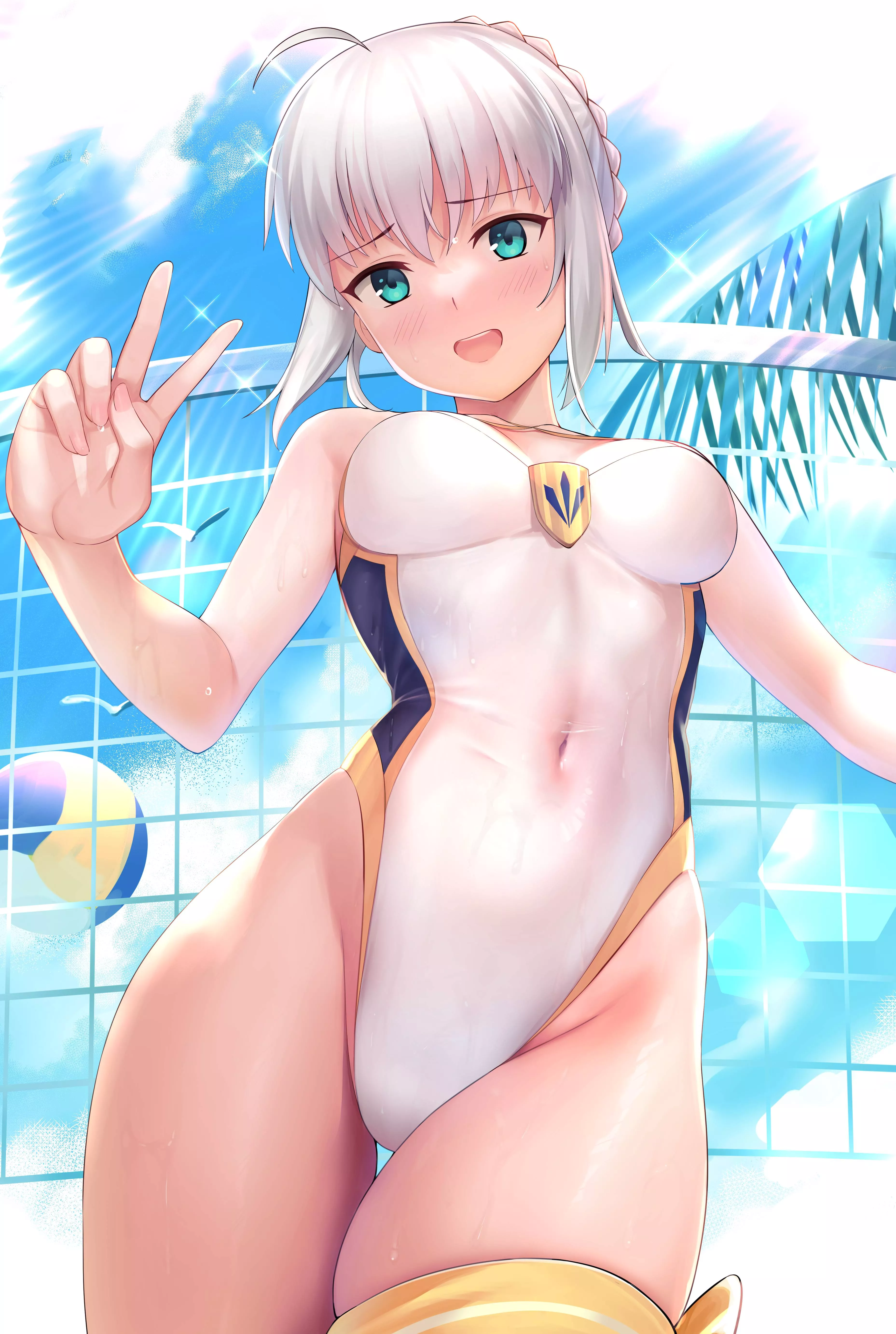 Arthuria in competition swimsuit [FGO] posted by konosubaa002