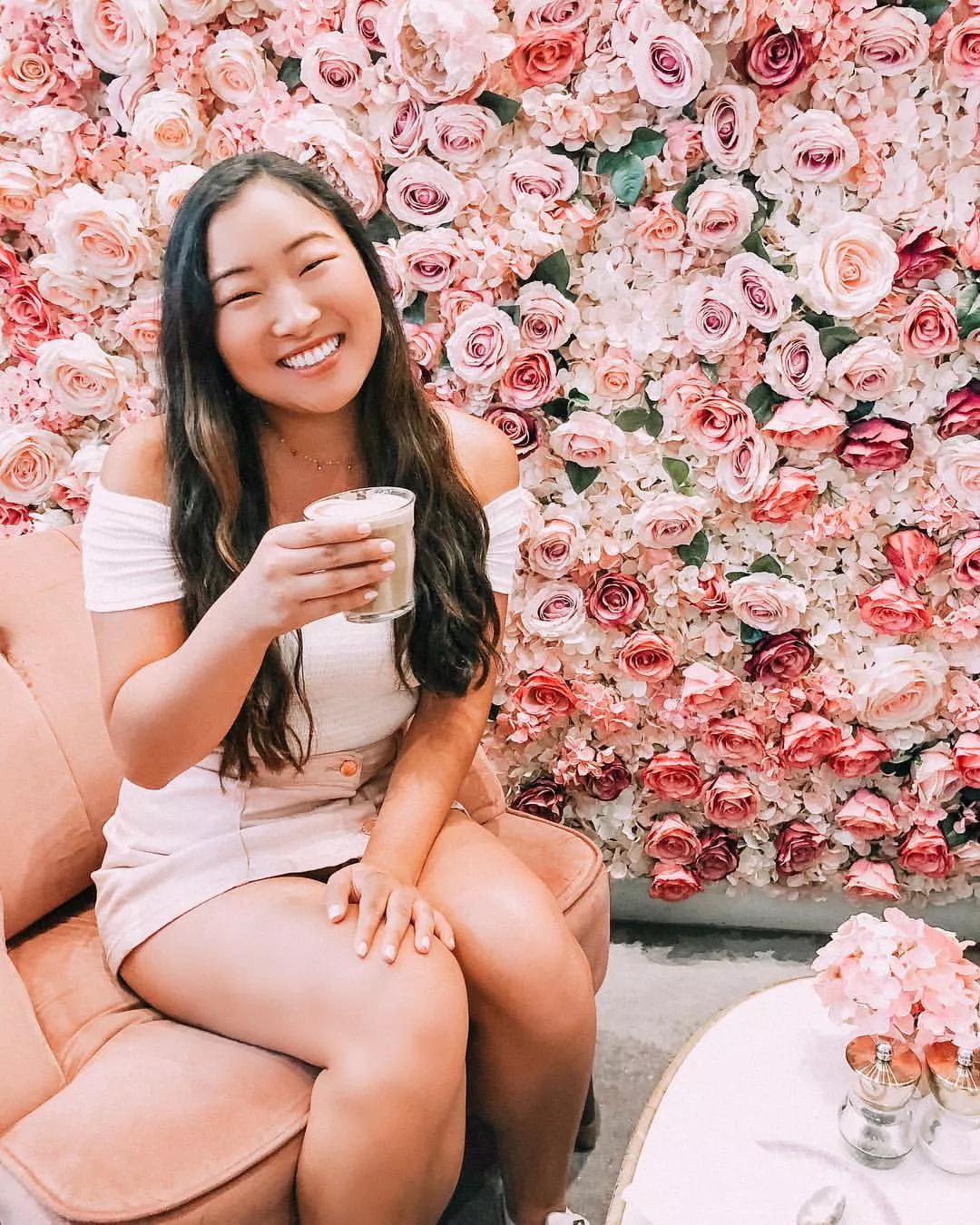 Asian Cutie Smiling By The Flowers posted by Zeheverzing