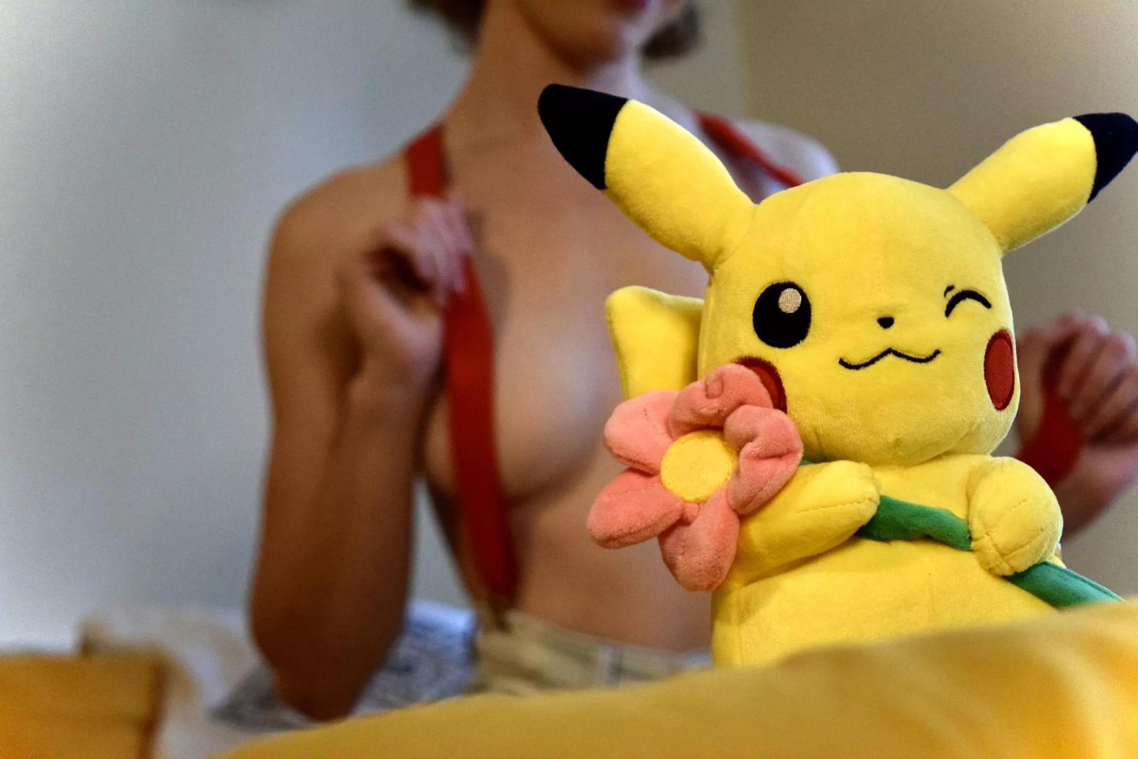 Ask Pikachu nicely to move over so we can see posted by MissKrisButt