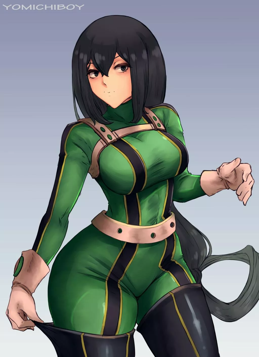 Asui Tsuyu Suit Adjustment (Yomichiboy ) [My Hero Academia] posted by sequence_string