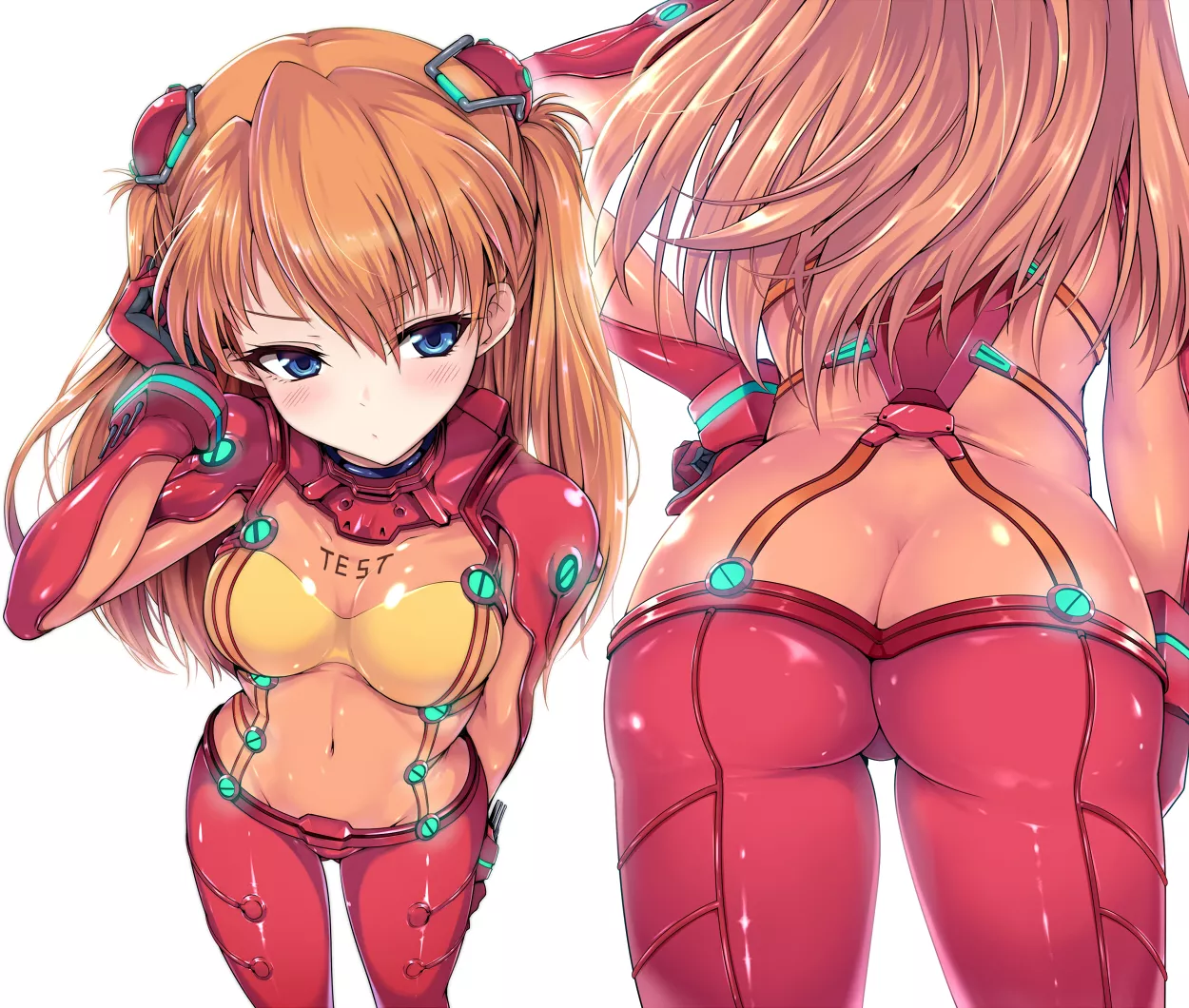 Asuka Has A Problem With The Test Plugsuit (Kasai Shin) [Evangelion] posted by sequence_string