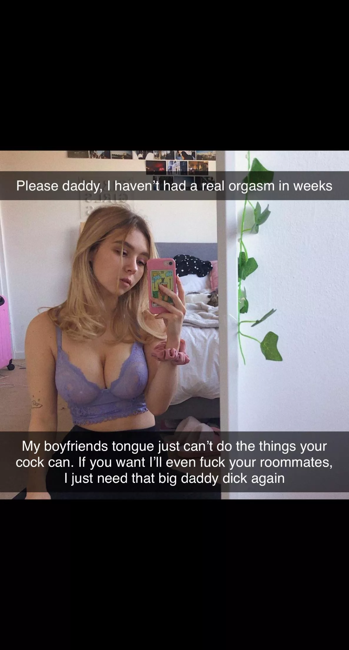 At first she said she didnâ€™t want to be the apartment fuck toy. Then he cut her off posted by idlemind69