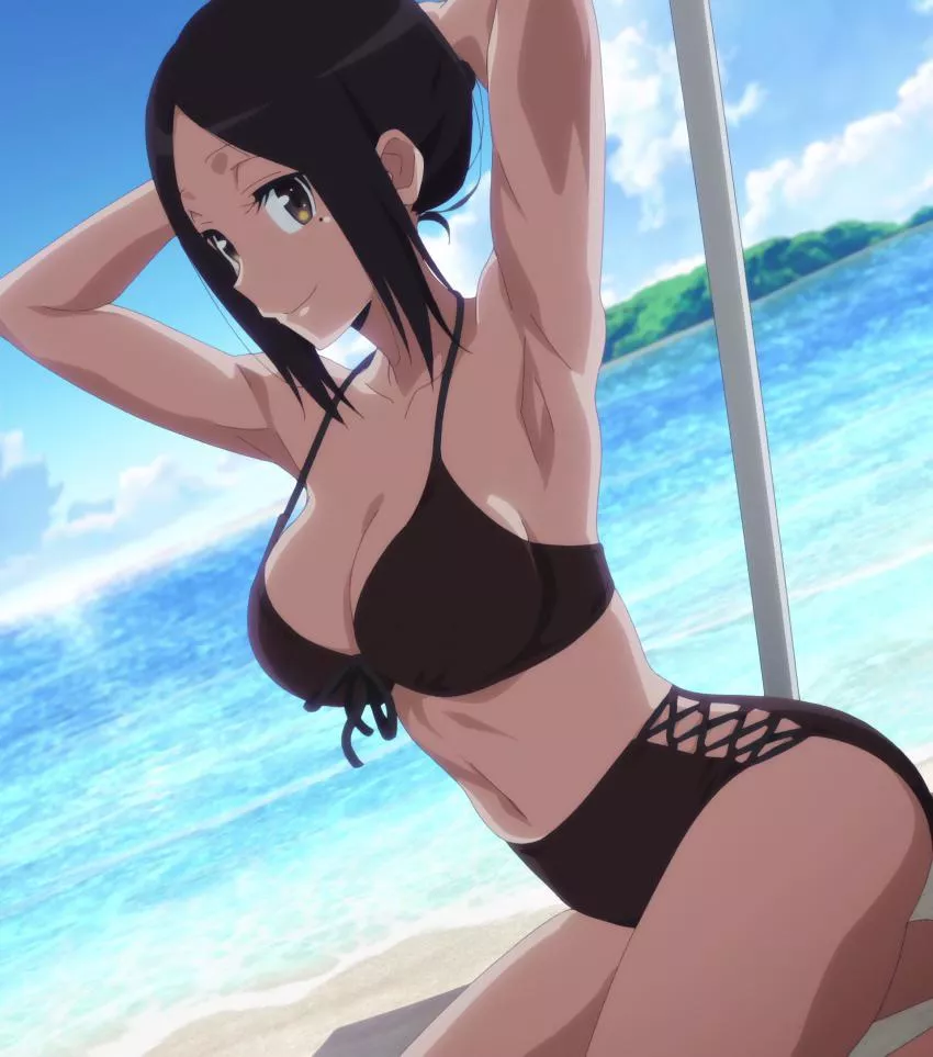 At The Beach posted by TheWaifuVillage