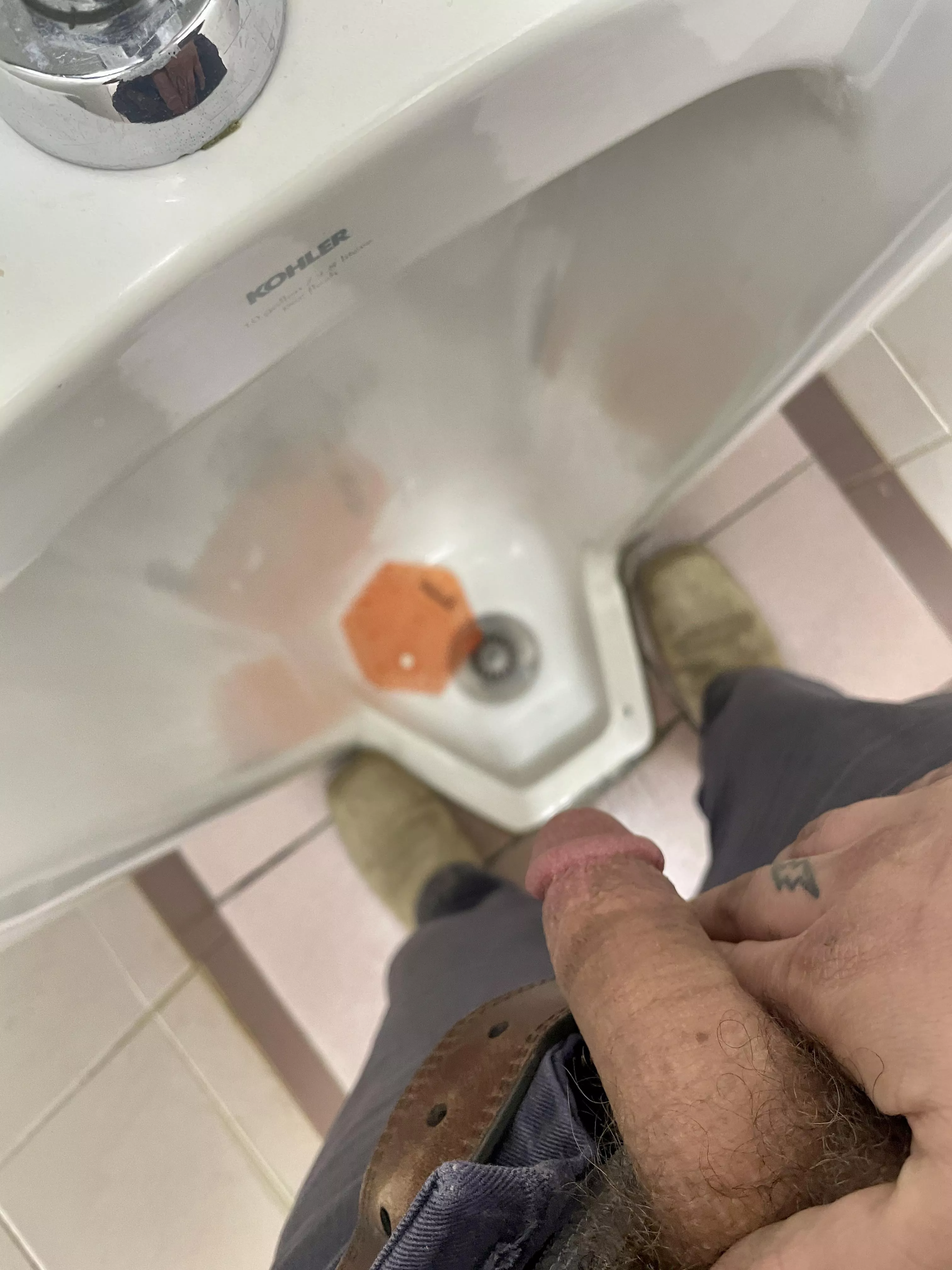 At the urinal posted by ManAnimal172