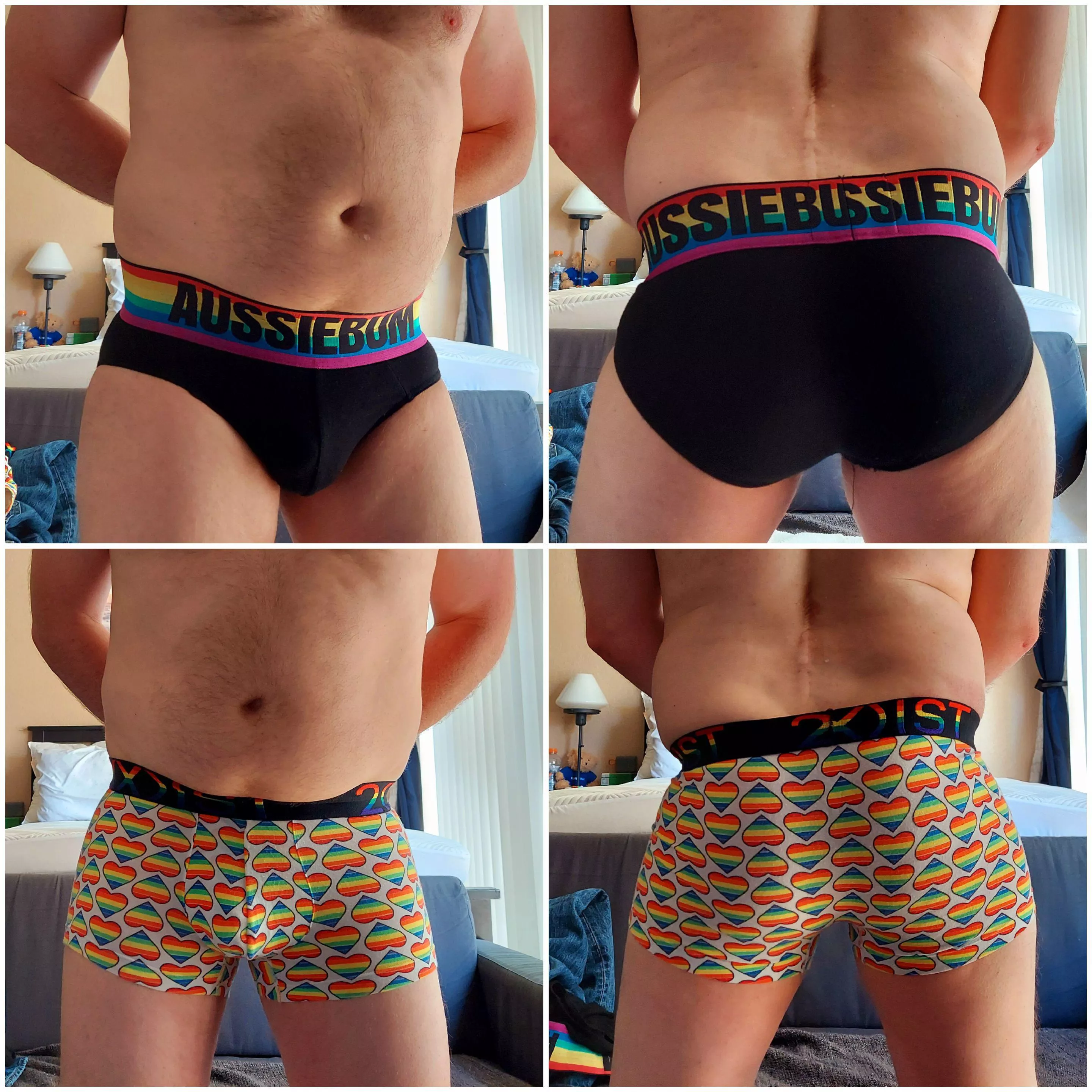 AussieBum briefs or 2(X)IST trunks to kick off pride? Which do you think is better? posted by Homo_gone_wild